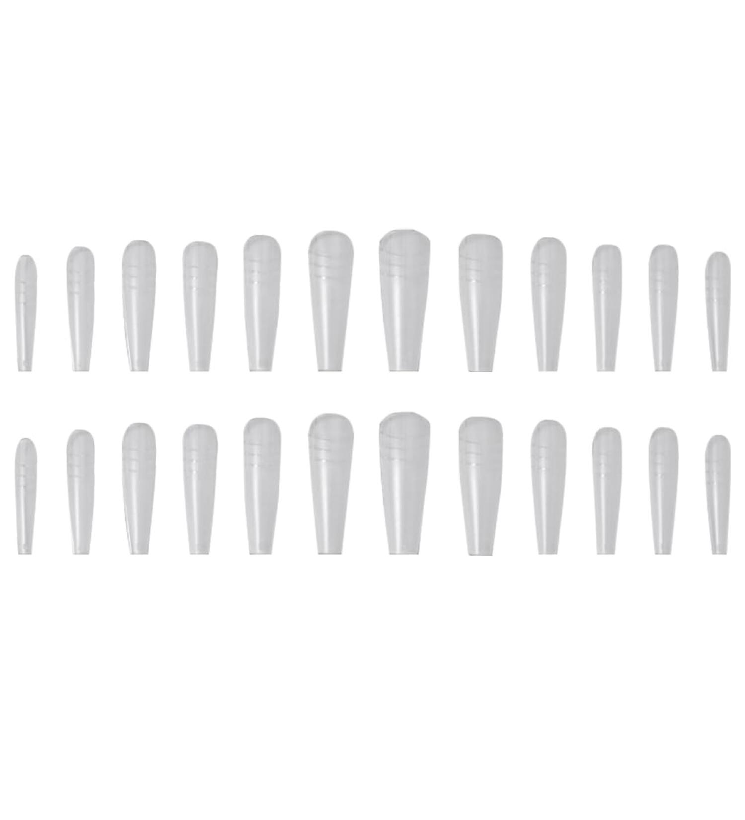 AJTUTUS Long Clear Tips Tips Guiding Line Tips Full Cover Tips with Positioning Line for - Buy Online on GoSupps.com