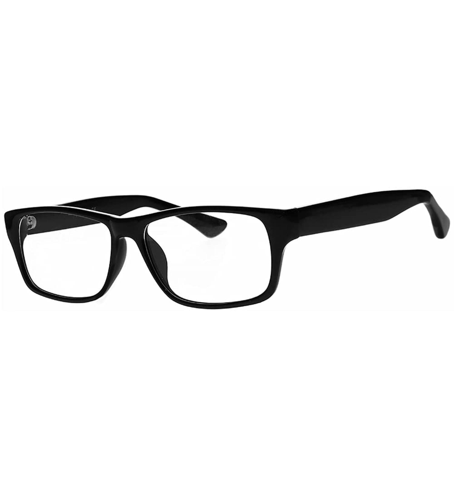 Buy Real Glass Reading Glasses - Clear Lenses in Geek Style Frame | +0.25 to +3.00 Magnification - Buy Online on GoSupps.com