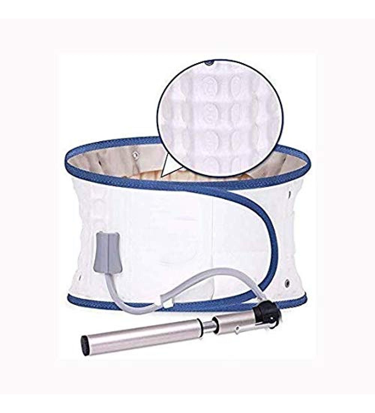 Decompression back belt back ribbon back pain lower lumbar support lower lumbar spine massage inflatable traction device to relieve back pain.
