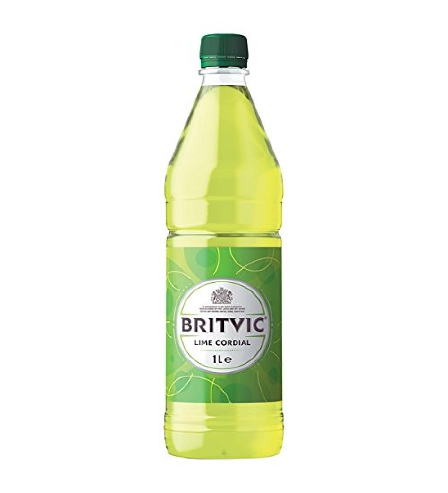 Lot de 12 Britvic Lime Cordial 1 L