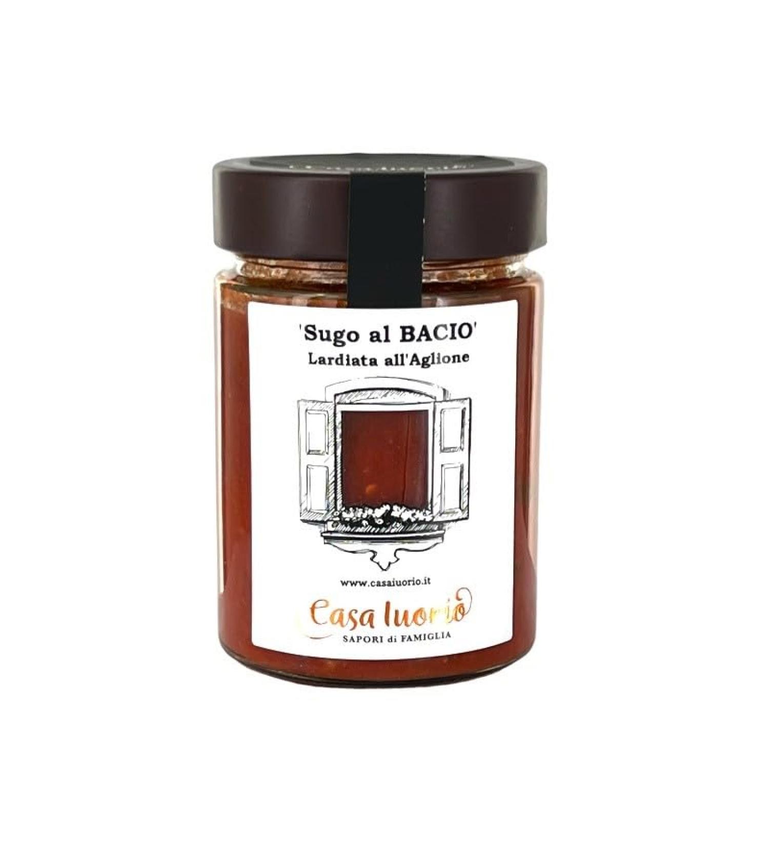 Il Tomolo Date sauce with lard and garlic Artisanal No preservatives No artificial colors 300g jar