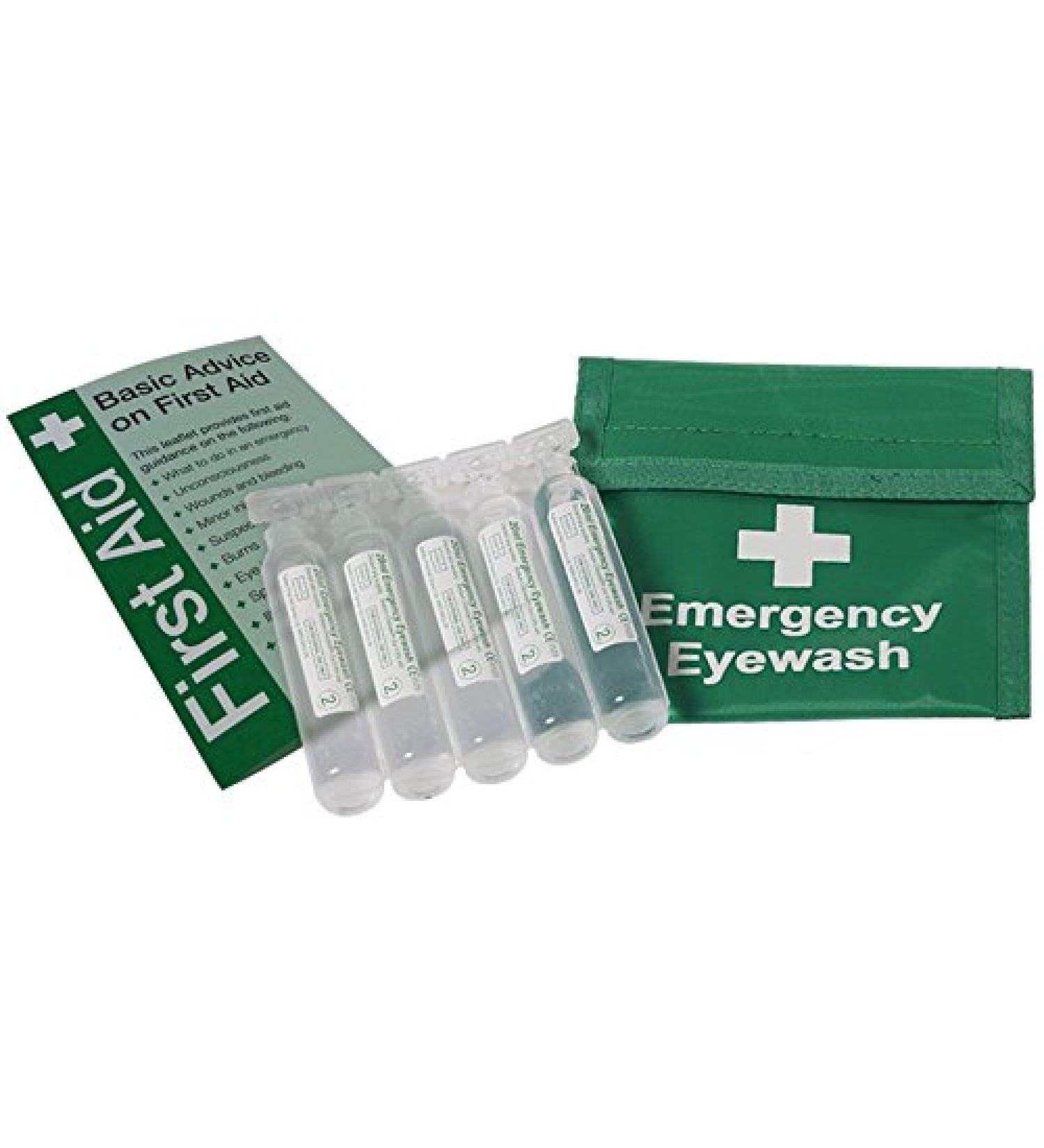 Eyewash Belt Wallet & 5 Eye Wash Pods E411