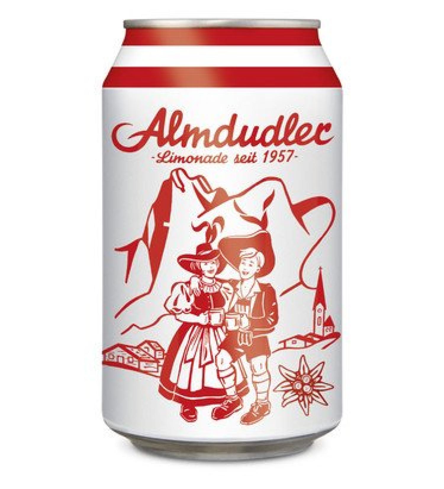 Almdudler From Austria 24 cans of herbal lemonade 0.33 l each - Buy Online on GoSupps.com