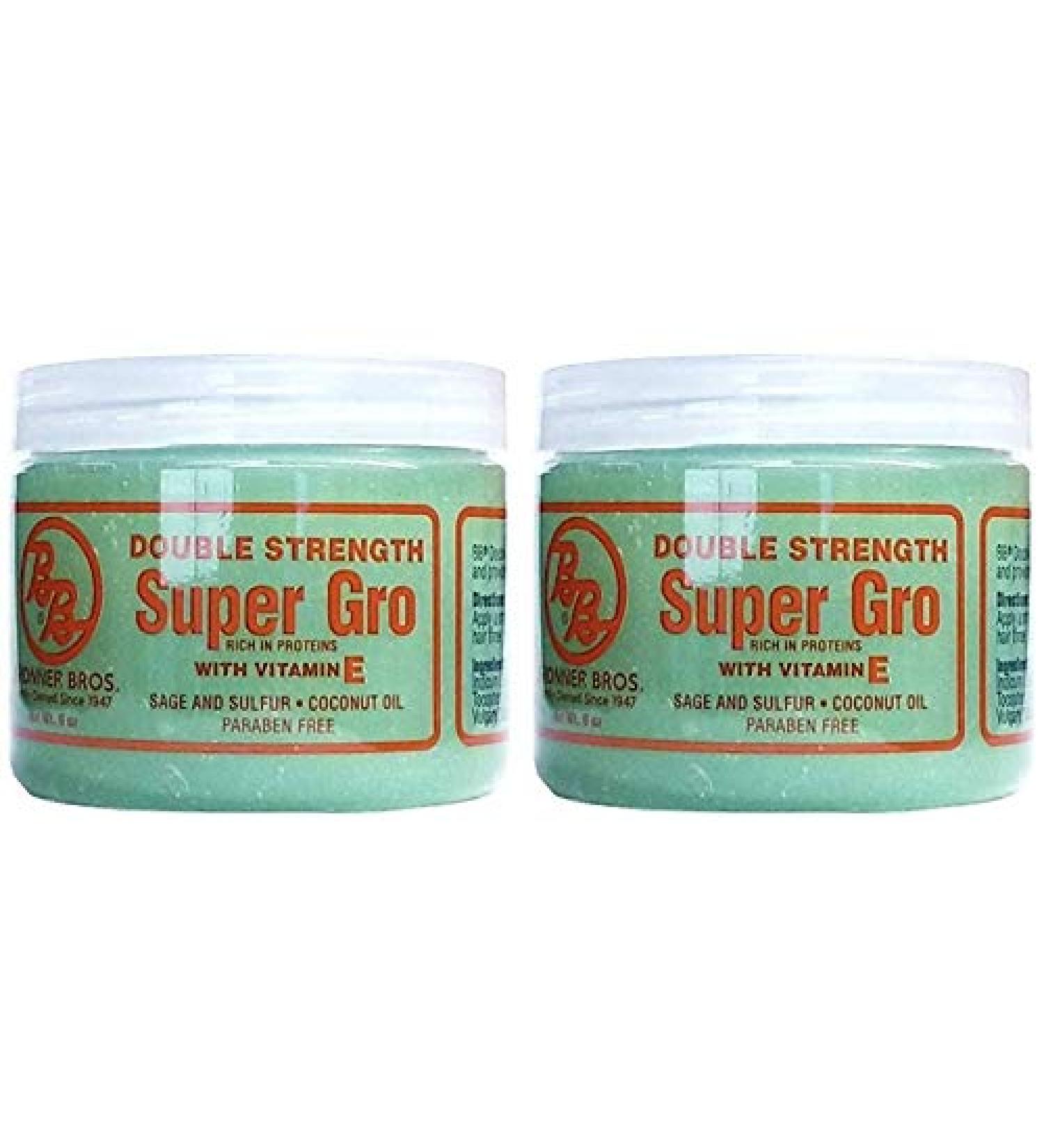 Bronner Brothers Double Strength Super Gro With Vitamin E 6 Ounce (Pack of 2) 6 Fl Oz (Pack of 2)