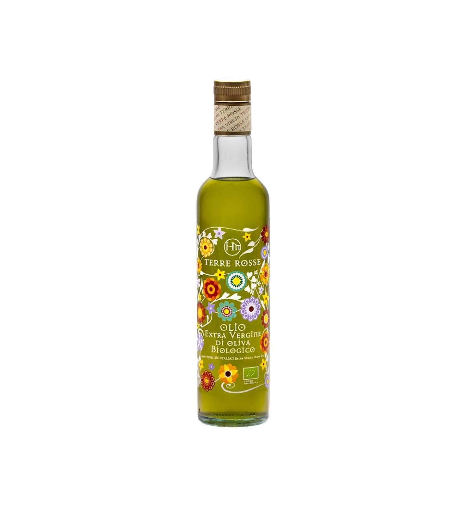 Terre Rosse - Cold-Pressed Organic Olive Oil - Extra Virgin 100% Italian Monocultivar Moraiolo - Kosher/P Certification - Limited Edition Olive Harvest 2024-1 Glass Bottle 500ml - Buy Online on GoSupps.com