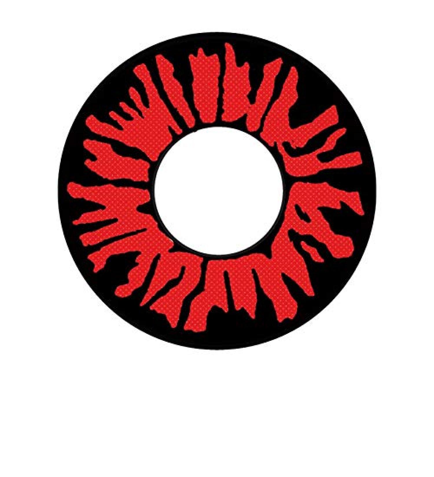 Matlens Red Devil Cosplay Colored Contact Lenses - 2 Lenses Case & 50ml Care Solution | Fun Motif International Shipping - Buy Online on GoSupps.com