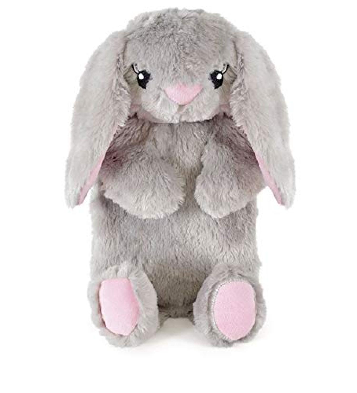 K Collection Grey Bunny 3D Novelty Hot Water Bottle with Removable Plush Cover - Premium Natural Rubber - Soft and Cozy - Buy Online on GoSupps.com