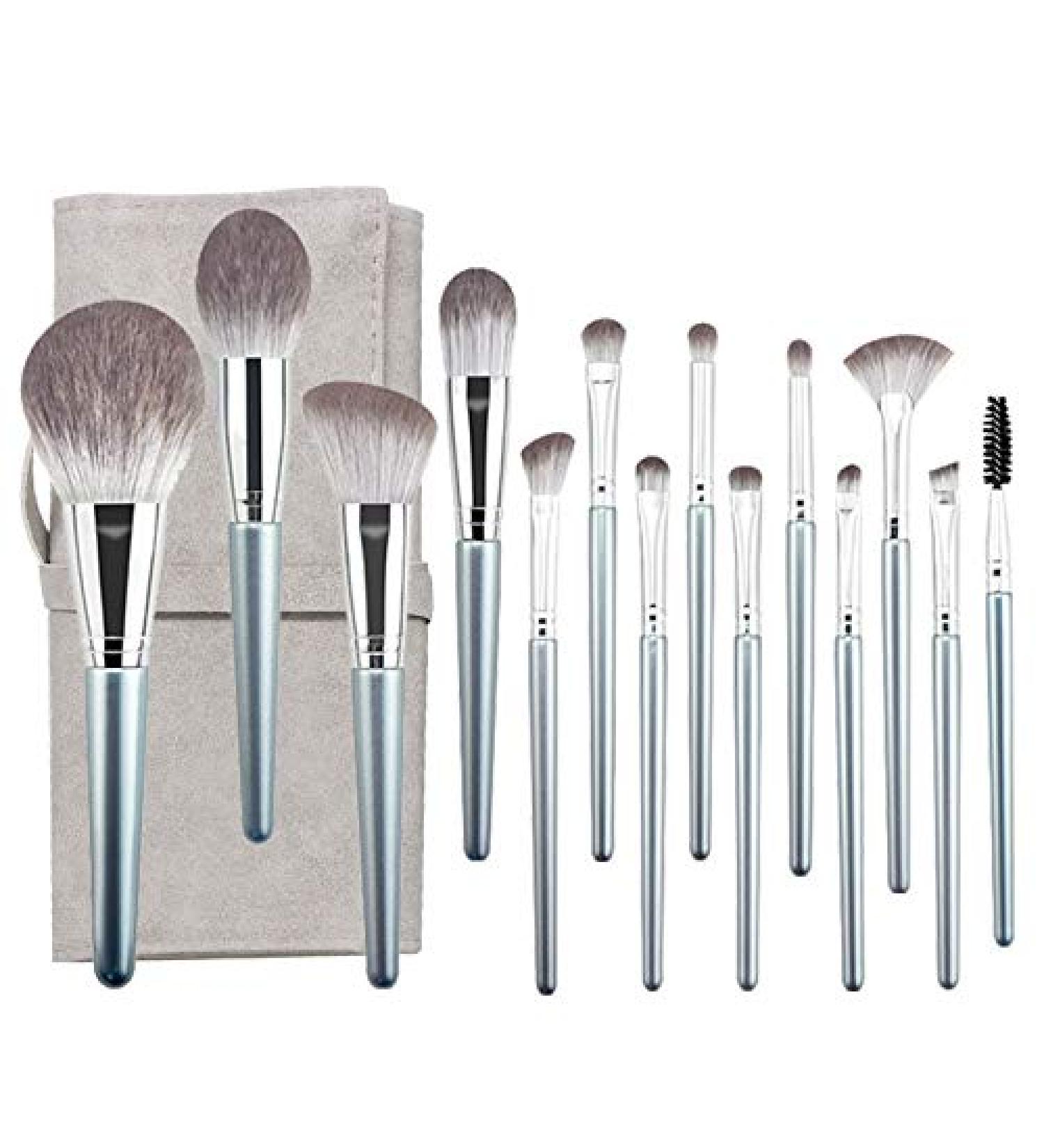 Panysilioer 14 Piece Makeup Brush Set Cosmetic Foundation Powder Blush Lid Shadow Mix Makeup Brush Tool Kit - Buy Online on GoSupps.com
