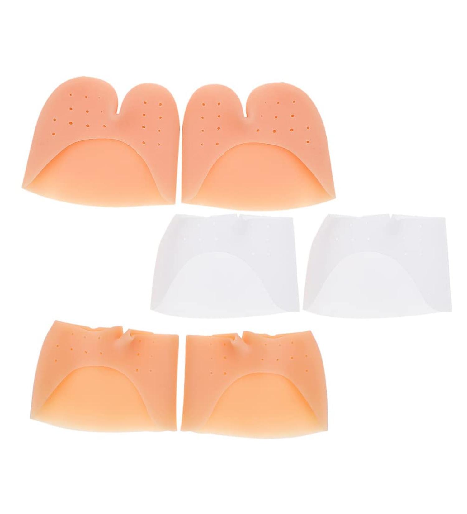 3 Pairs Toe Sleeve Tiptoe Pads - Anti-Wear Silicone Toe Protectors for Foot Care & Comfort | Skid-Resistant Anti-Slip Toe Covers - Buy Online on GoSupps.com