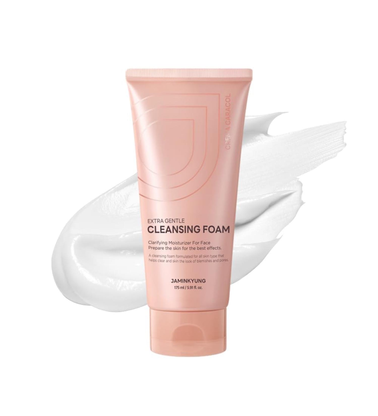 Jaminkyung Extra Gentle Cleansing Foam, Korean Face Wash with Snail Mucin & Soothing Portulaca, Hydrating Facial Cleanser for Sensitive Skin, Non-Stripping Daily K-Beauty Formula 5.9 fl oz (175ml) - Buy Online on GoSupps.com