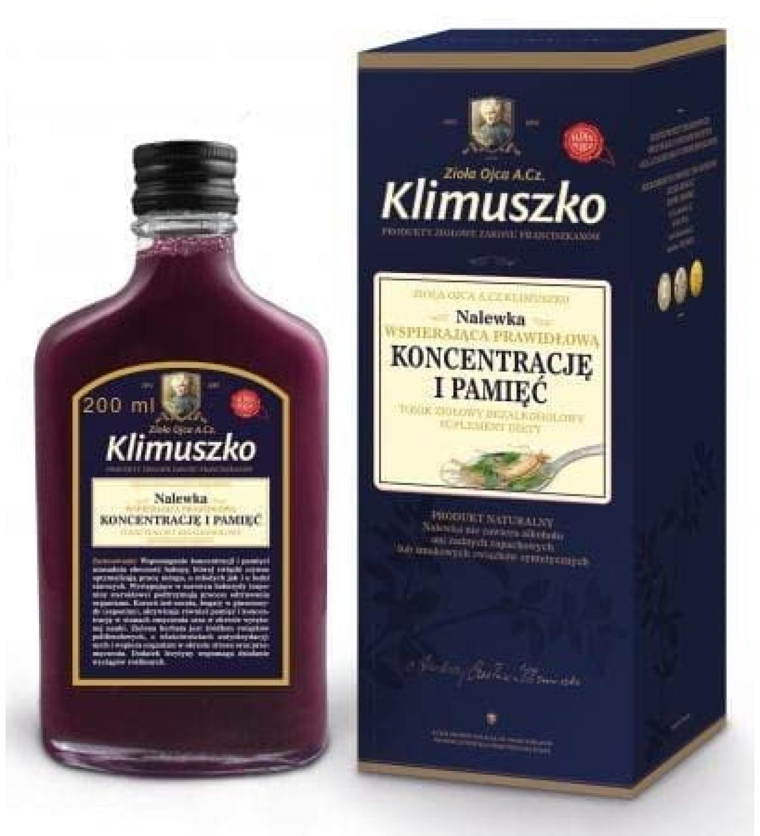 ZIO A OJCA KLIMUSZKO Klimuszko Tincture to support memory 200 ml