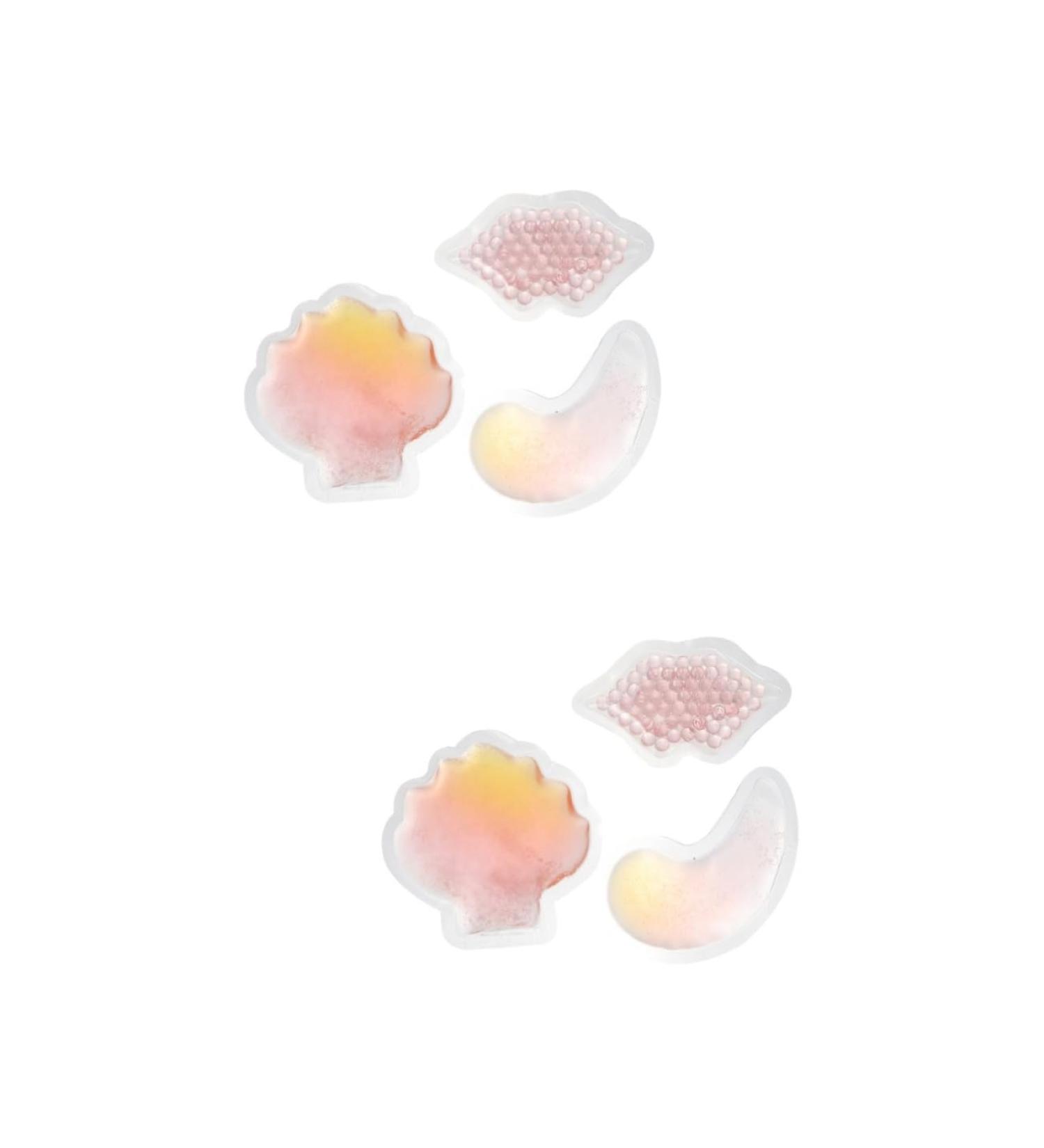 of 6 Beauty Bag Facial Treatment with Questions Underlay Eye Pads Cooling Pads for Eyes Heated Eye Skin Care Pink Eyes Face PVC - Buy Online on GoSupps.com