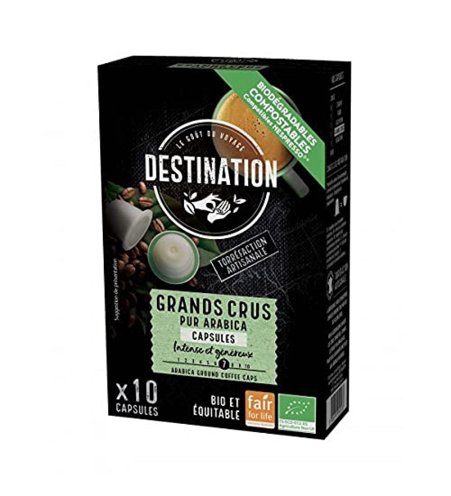 destination premium Destination Biodegradable Capsules Pure Arabic Grand Cru Organic 10 x 5.5 g 60 g