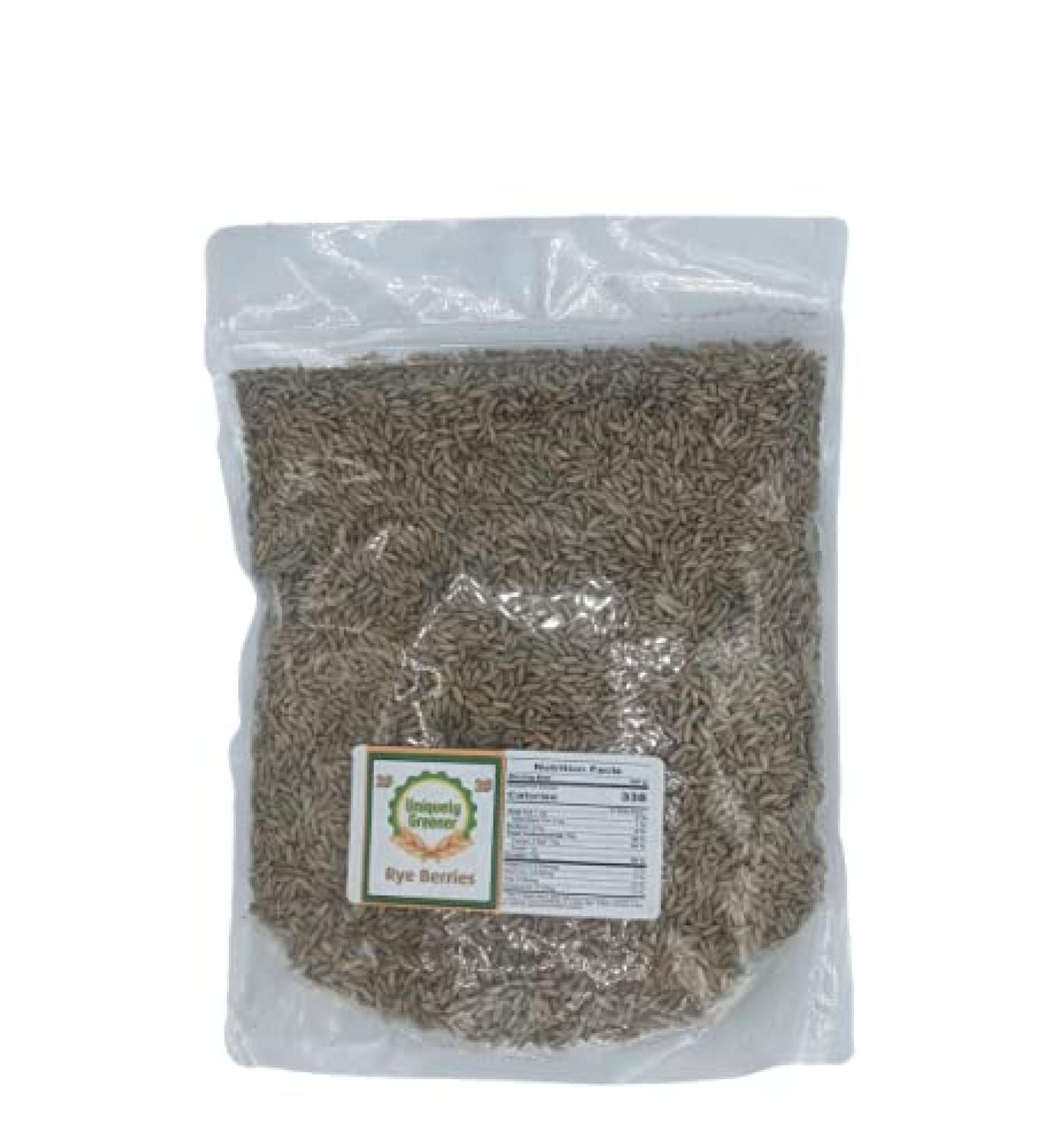 Organic Whole Rye Berries - 2 lbs | Premium Quality Grains - Buy Online on GoSupps.com