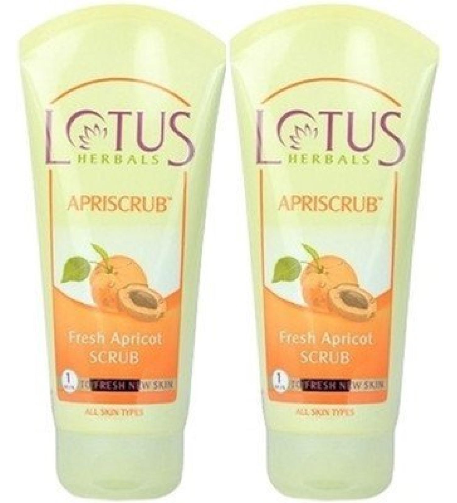 Lotus Herbals Fresh Apricot Scrub (Pack Of 2)