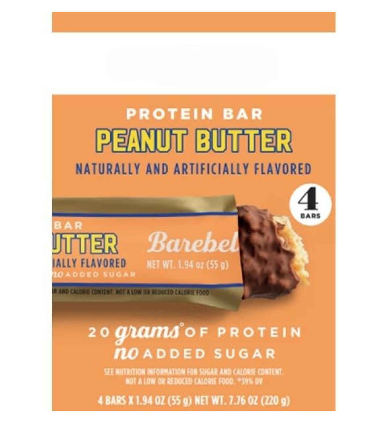 Barebels Peanut Butter Protein Bar 55g 4 Count - Buy Online on GoSupps.com