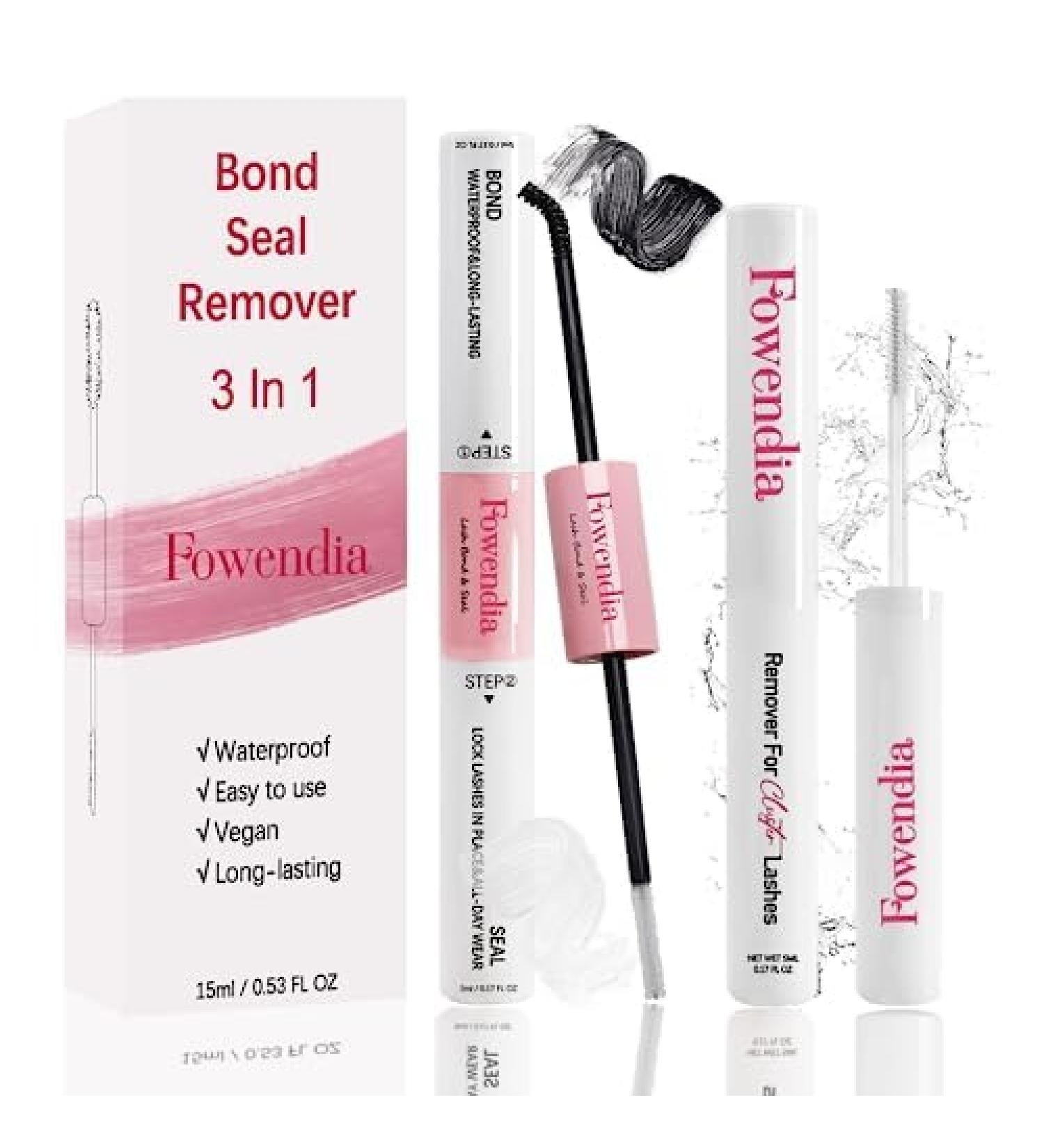 Buy Lash Clusters Bond & Seal Kit | 10ml Eyelash Remover | DIY Extensions & Adhesive for Perfect Lashes - Buy Online on GoSupps.com