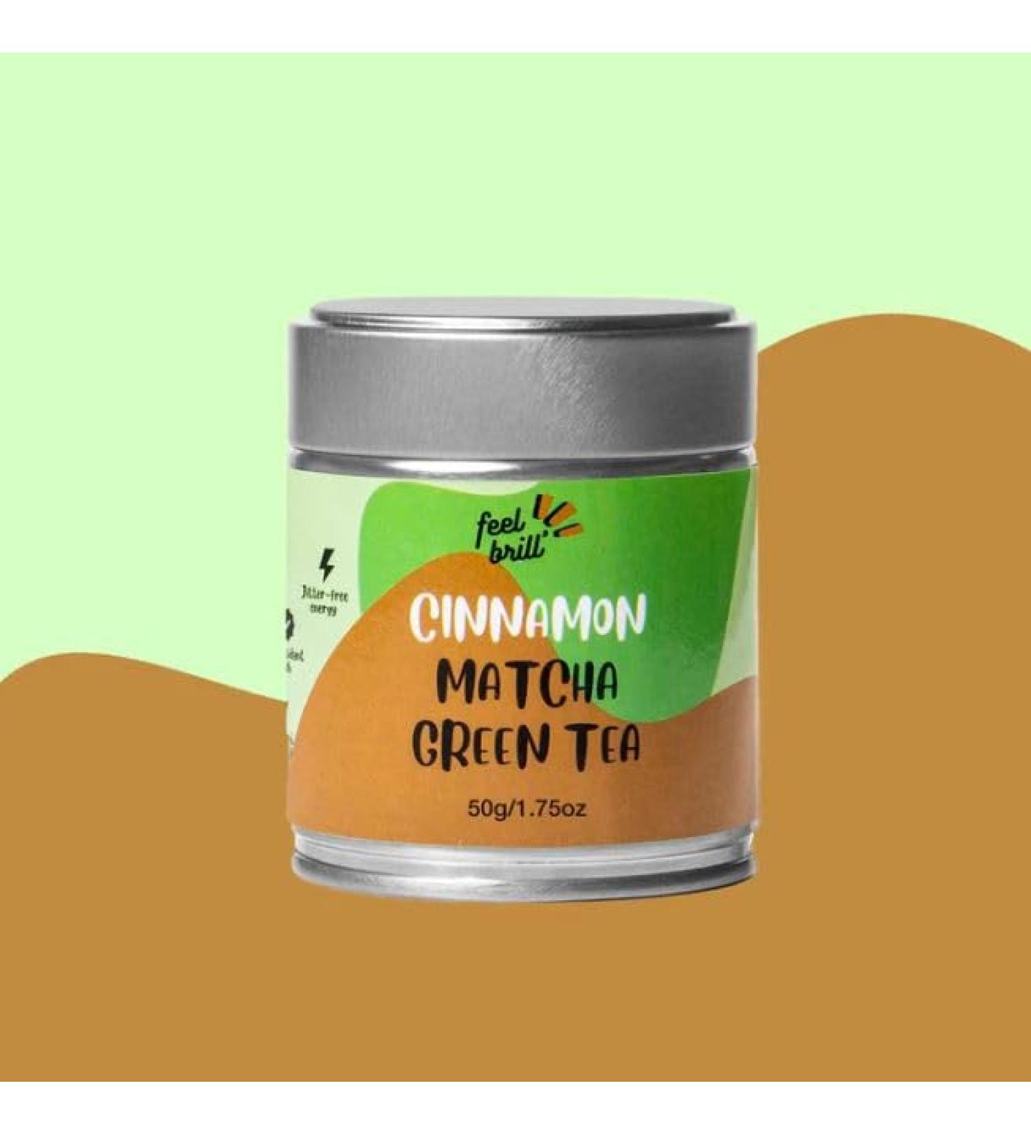 Premium Matcha Tea with Cinnamon. 50g (Cinnamon) - Buy Online on GoSupps.com