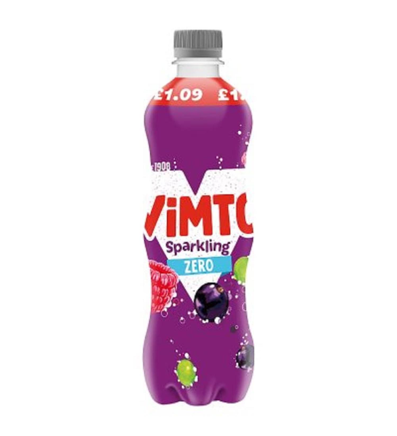 Vimto Sparkling Zero Fizzy Btl 500ml x 12