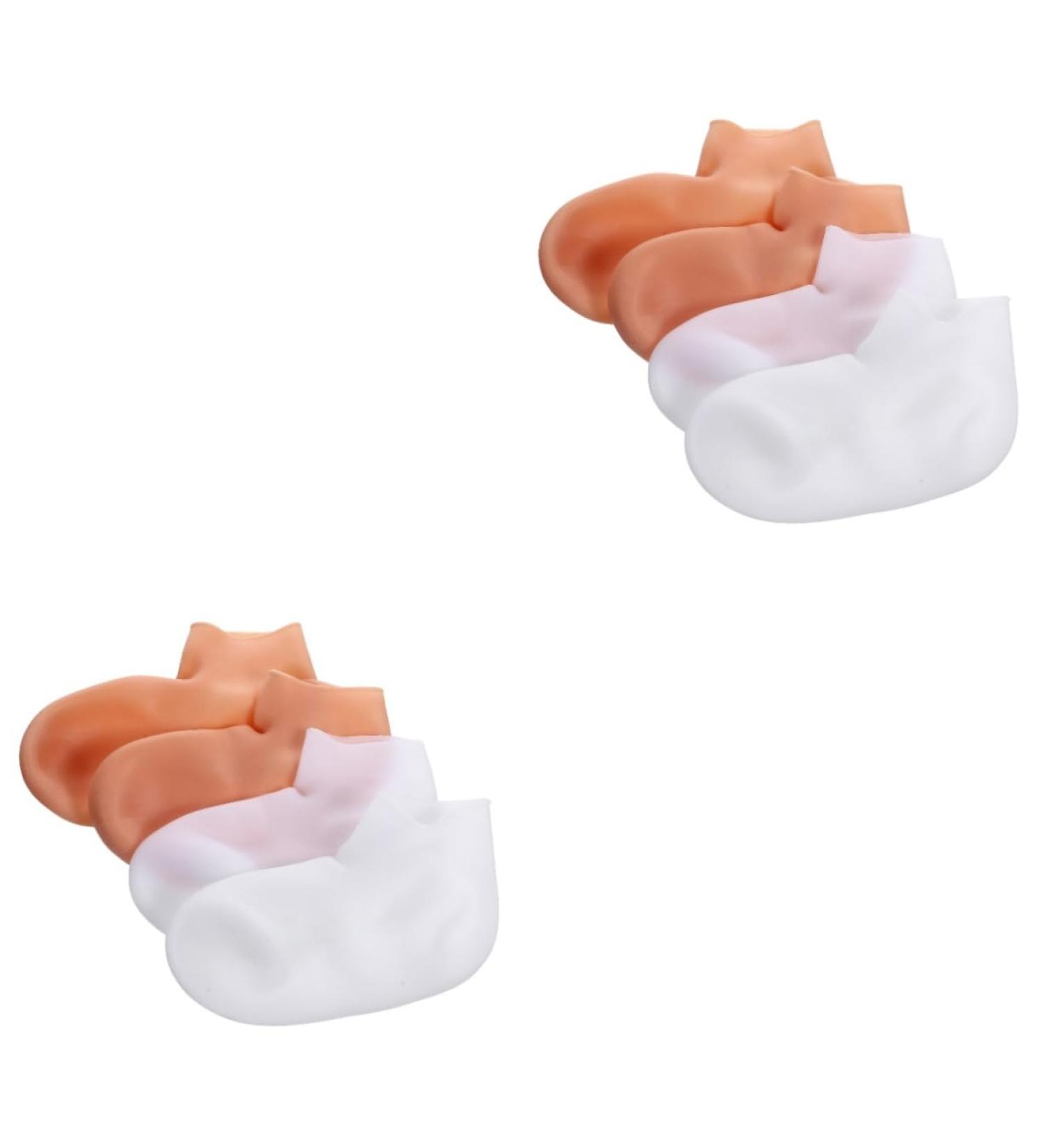 minkissy 4 Pairs Exfoliating Moisturizing Socks spa Foot Cover feet Care Socks Sleep Socks Moisturizing Foot Covers Overnight spa Socks Reusable Socks Lotion sebs Girl Socks Miss - Buy Online on GoSupps.com