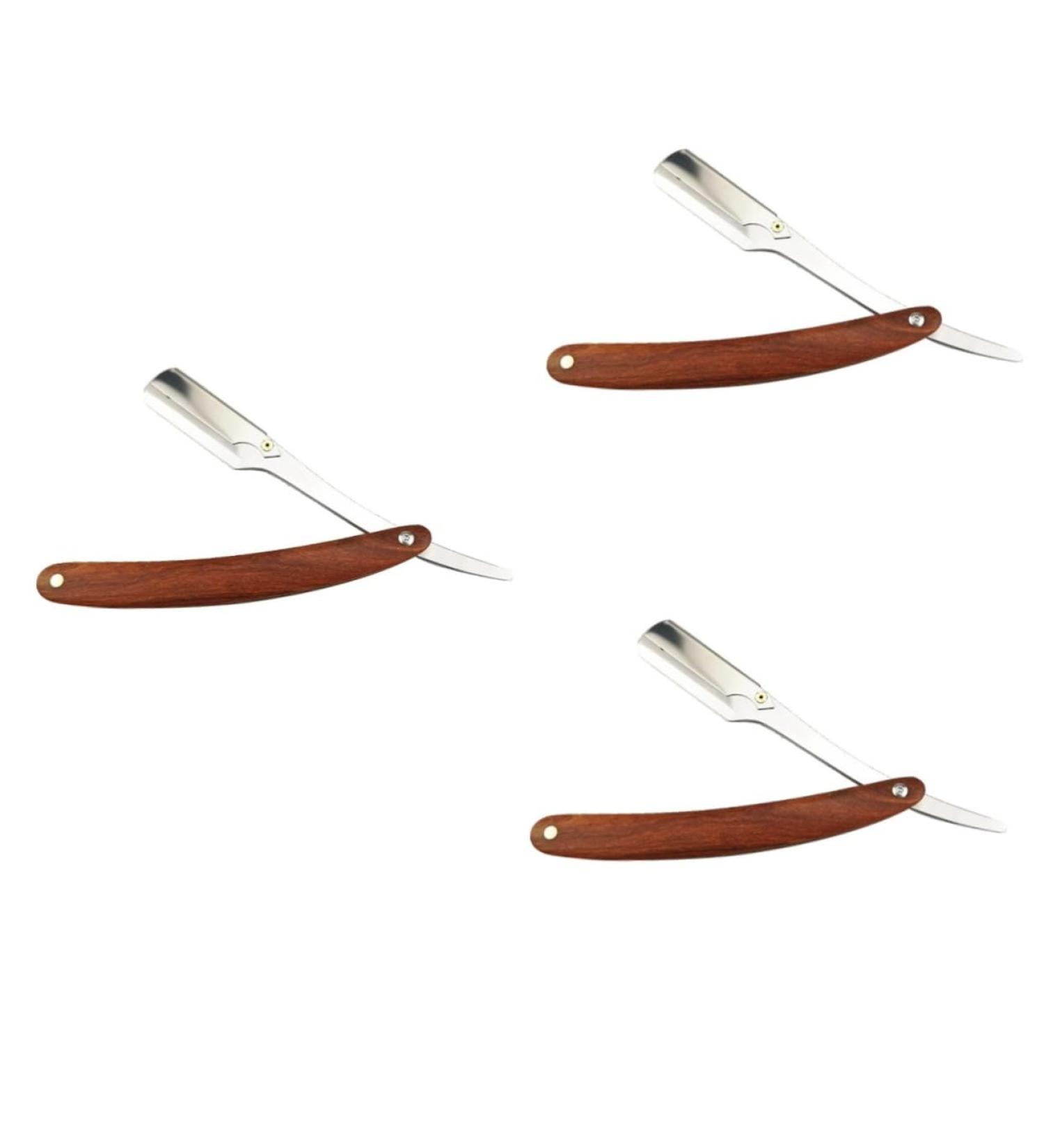 Beaupretty 3-in-1 Safe Straight Razor Kit for Men | Metal & Bamboo Bartschneider - International Shipping Available - Buy Online on GoSupps.com