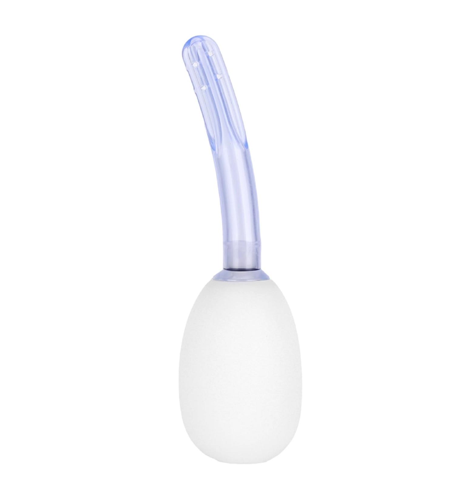 150ml Silicone Anal Shower Enema for Women | Reusable Vaginal Cleaner - White Silicone Ball Design - Buy Online on GoSupps.com