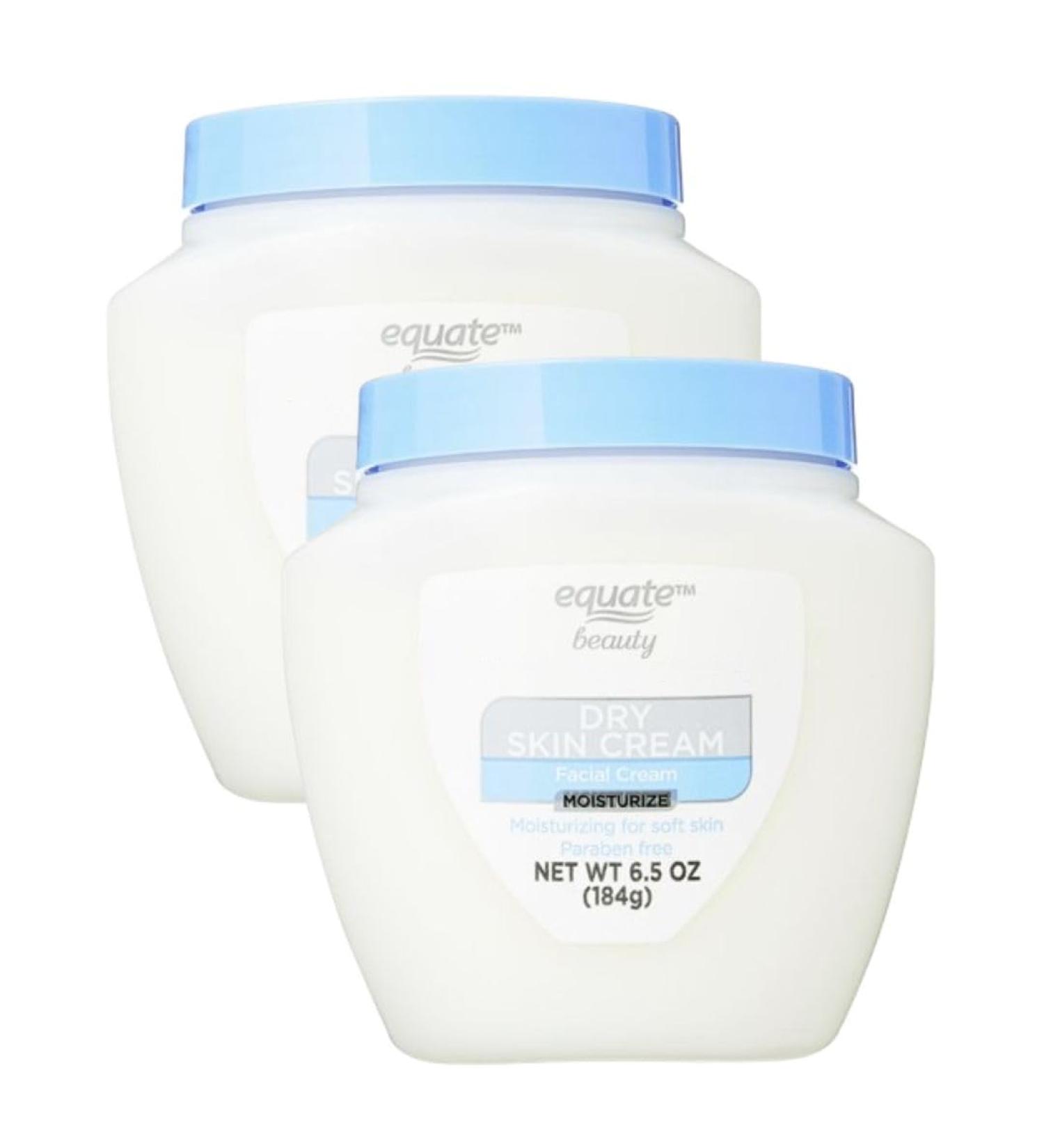 Equate Beauty Dry Skin Facial Cream Moisturizing for Soft Skin Paraben Free 6.5 oz (2 Pack) - Buy Online on GoSupps.com