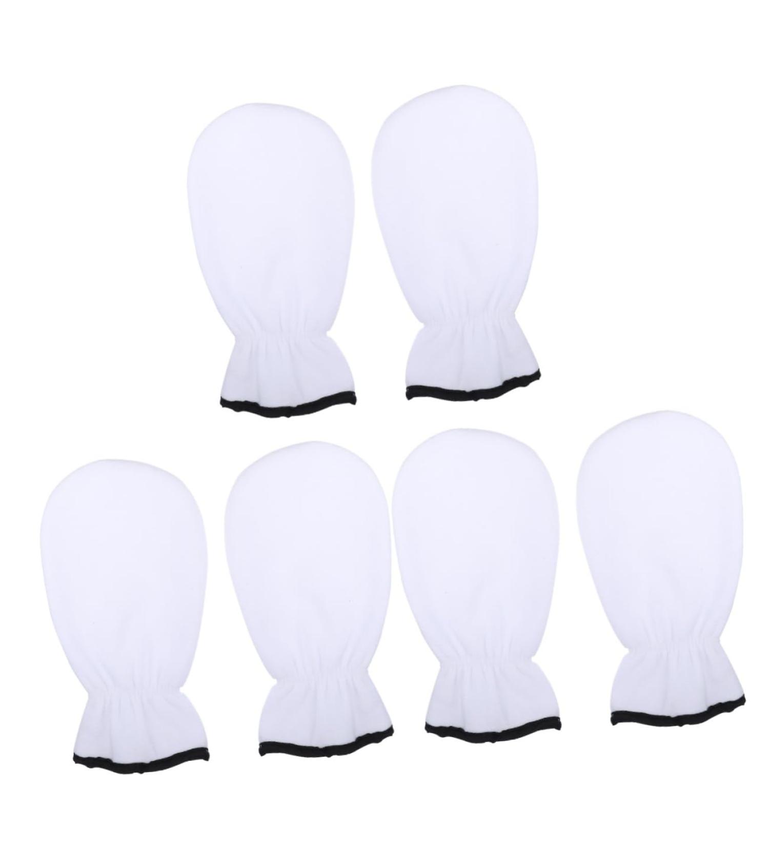 FRCOLOR 3 Pairs Exfoliating Hand Mask Fingerless Mittens Essential Oil Gloves Hydrating Gloves Hand Skin Repair Gloves Hands Moisturizing Gloves Miss Skin Care White Care Bag Flannel - Buy Online on GoSupps.com