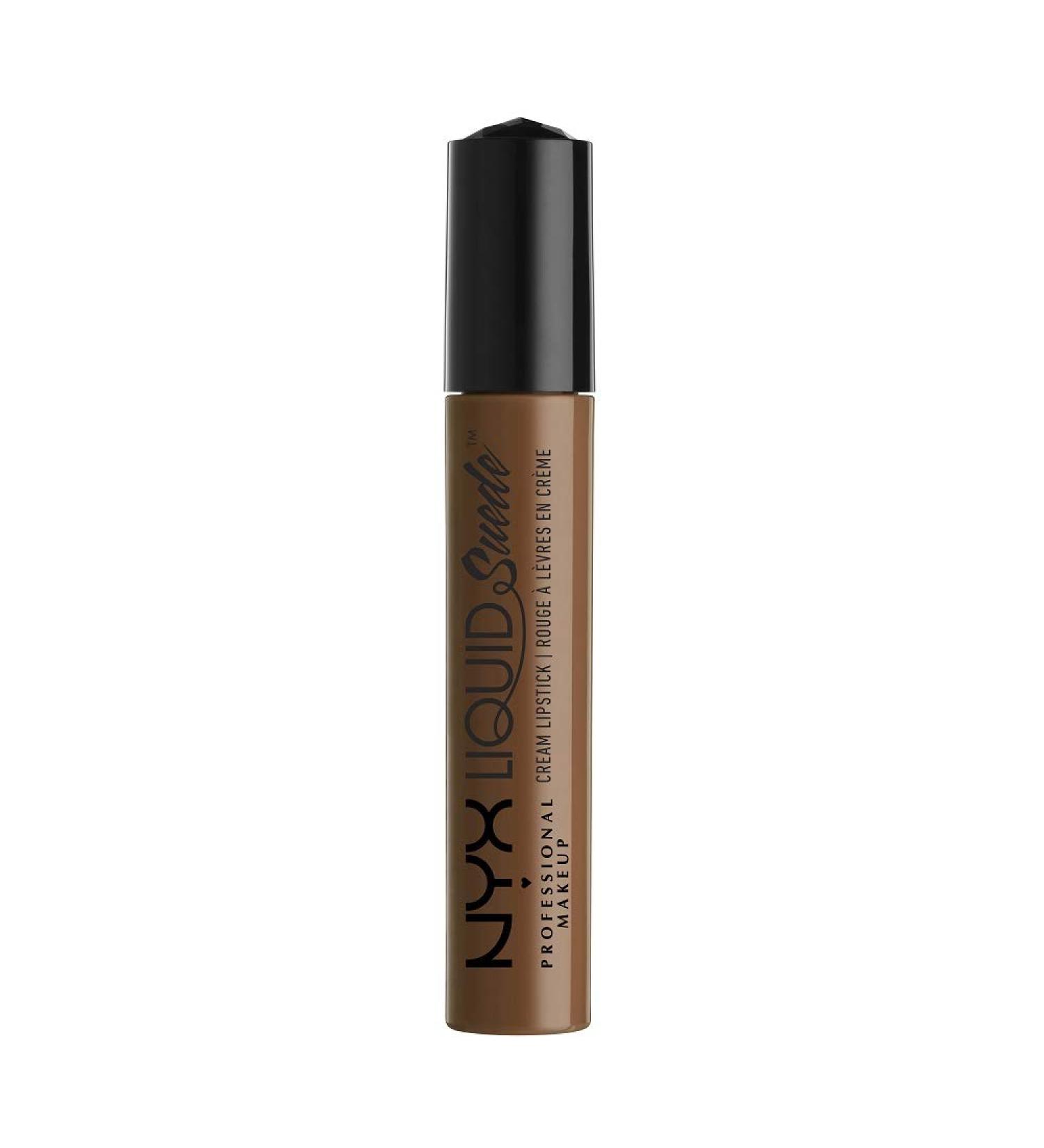 NYX Liquid Suede Downtown Beauty Lipstick - Walnut Brown 0.13 Fl Oz - Buy Online on GoSupps.com