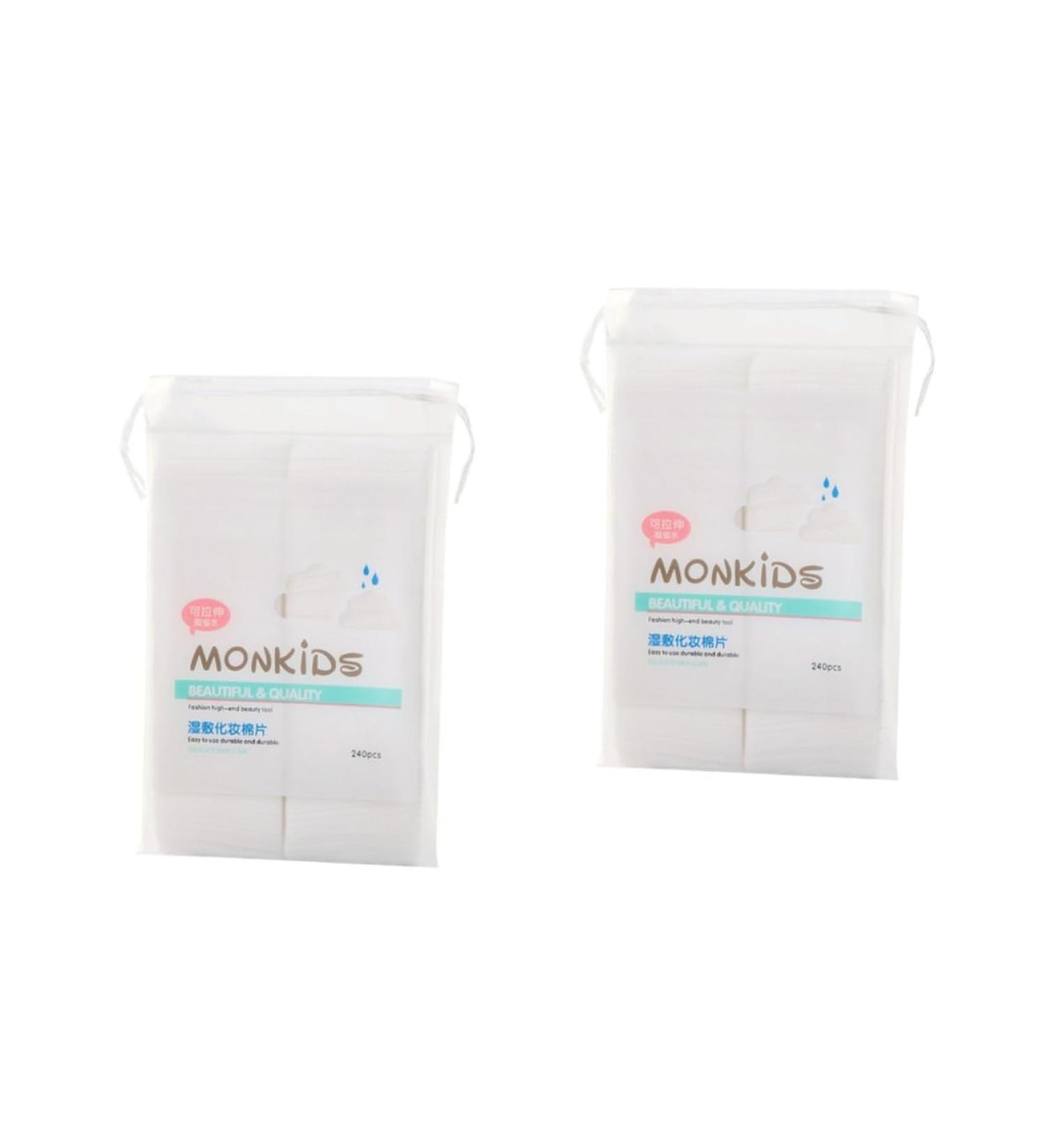 Mipcase 480 Pcs Cotton Face Powder Puff - Water-Saving Absorbent Makeup Wipes & Nail Polish Remover Pads - Practical Cosmetic Puffs for Flawless Beauty - Buy Online on GoSupps.com