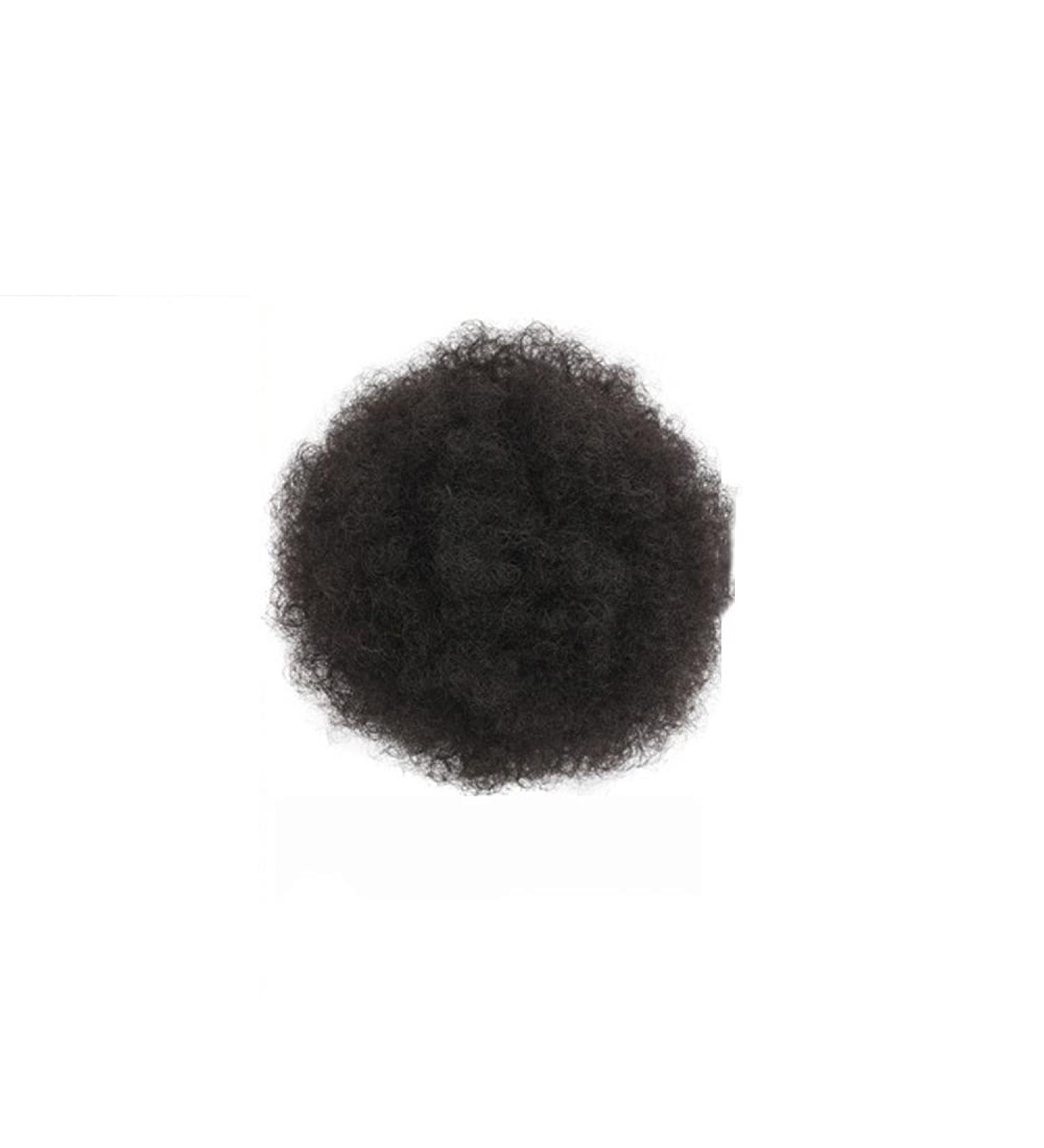 10-Inch High Puff Afro Curly Wig Ponytail - Synthetic Kinky Hair Bun & Clip-In Drawstring - Color 2 - Buy Online on GoSupps.com