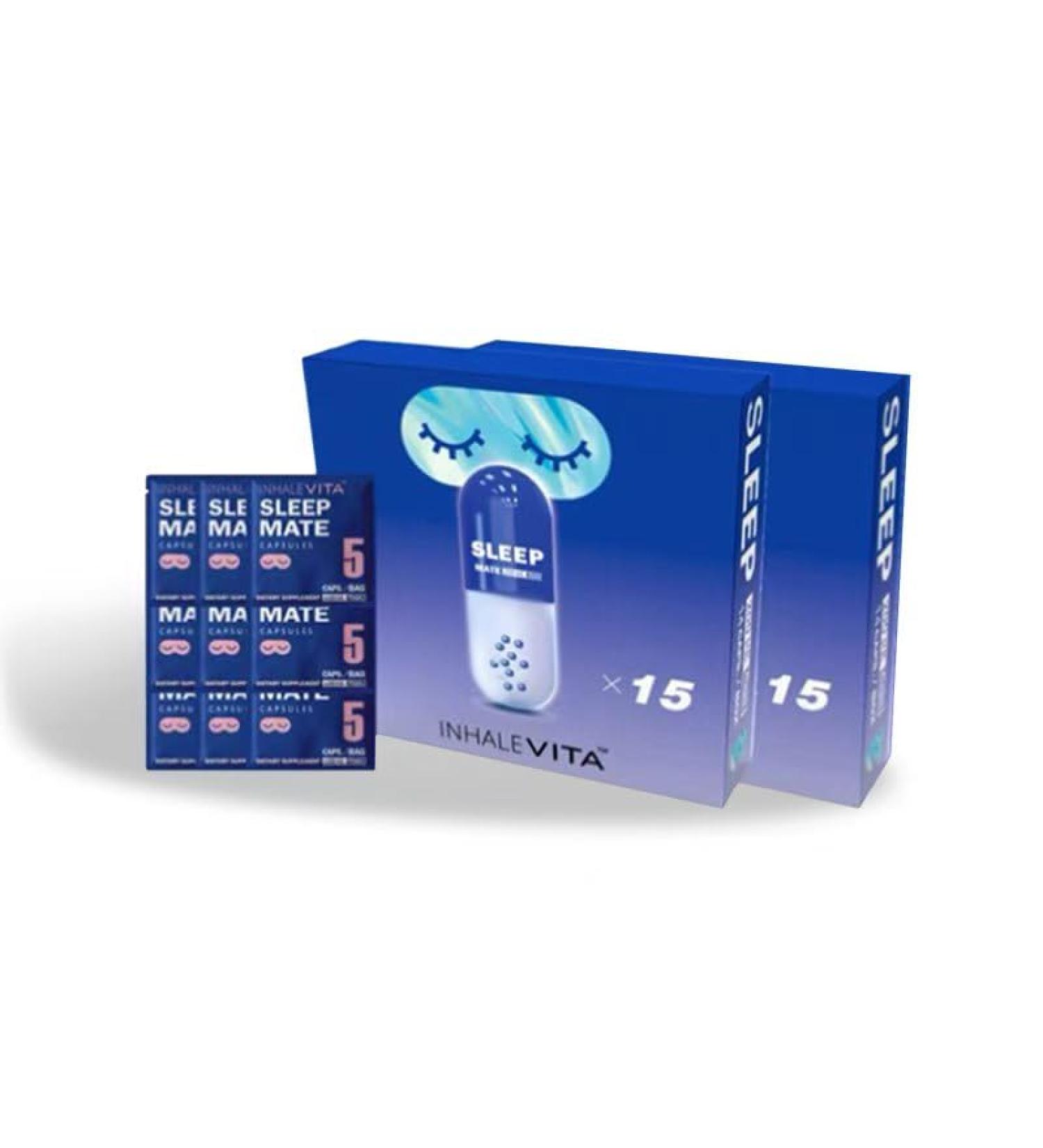 INHALEVITA Melatonin Inhaler Sleep Aid Capsules 30 Count(Device Required)| Fast-Acting with Advanced Absorption| 0.4mg Low Dose, Zero-Sugar| Wake Refreshed, Portable,Non-Habit Forming - Buy Online on GoSupps.com