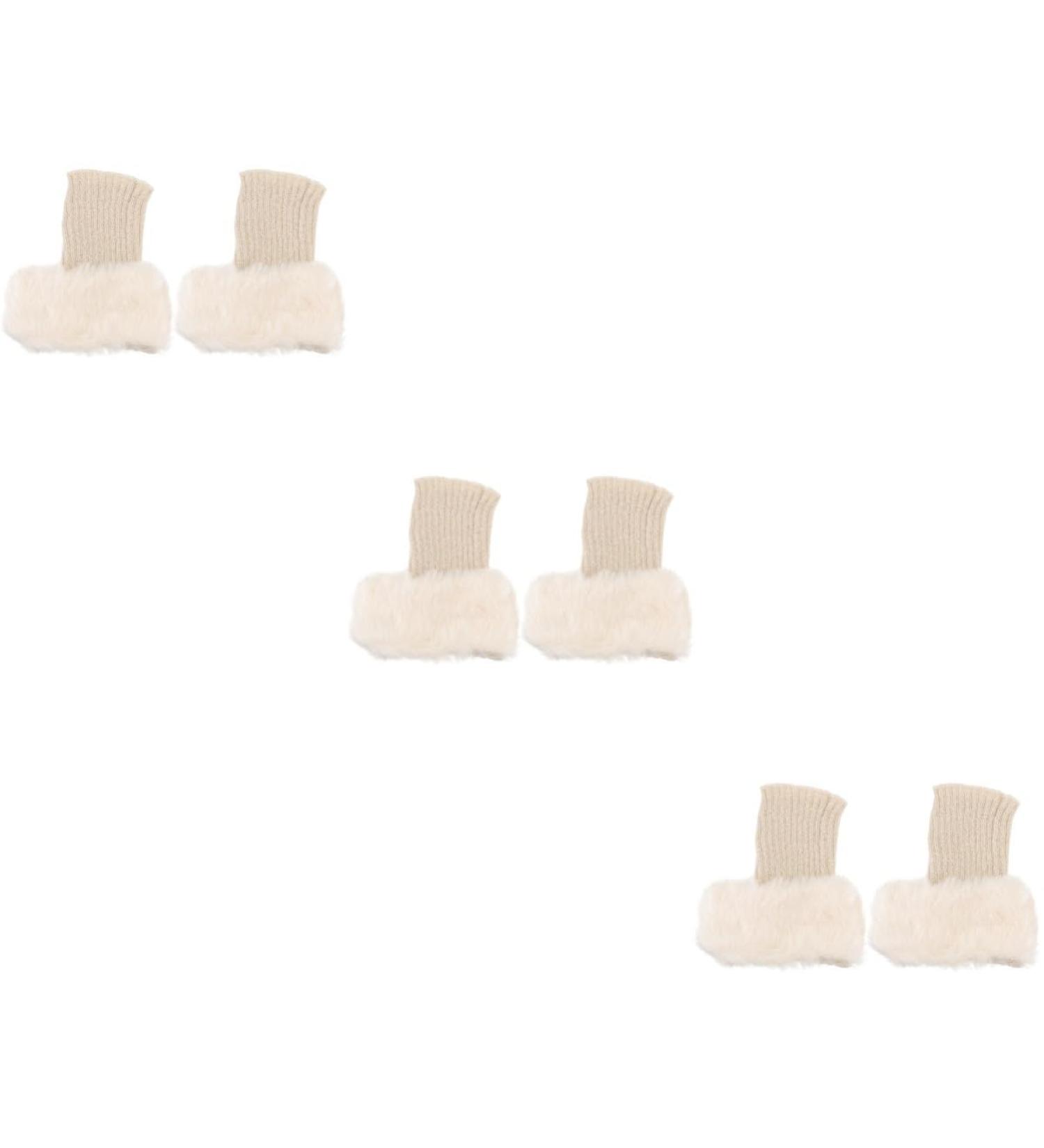 Shop Inoomp 3 Pairs Fur Boot Covers & Warm Socks for Women | Stylish Leg Warmers for Short Boots - Buy Online on GoSupps.com