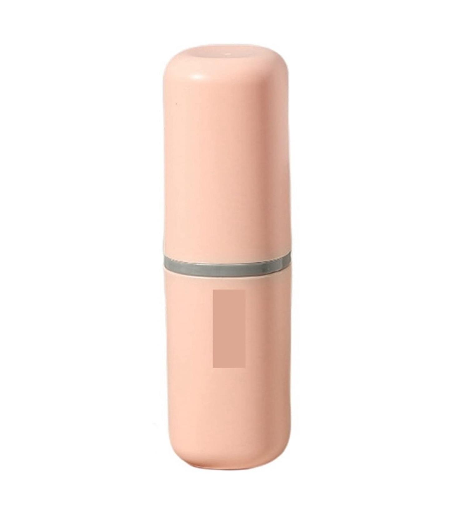 Digjobk Pink Travel Toothbrush Holder & Toothpaste Organizer - Portable Bathroom Storage Cup - Buy Online on GoSupps.com
