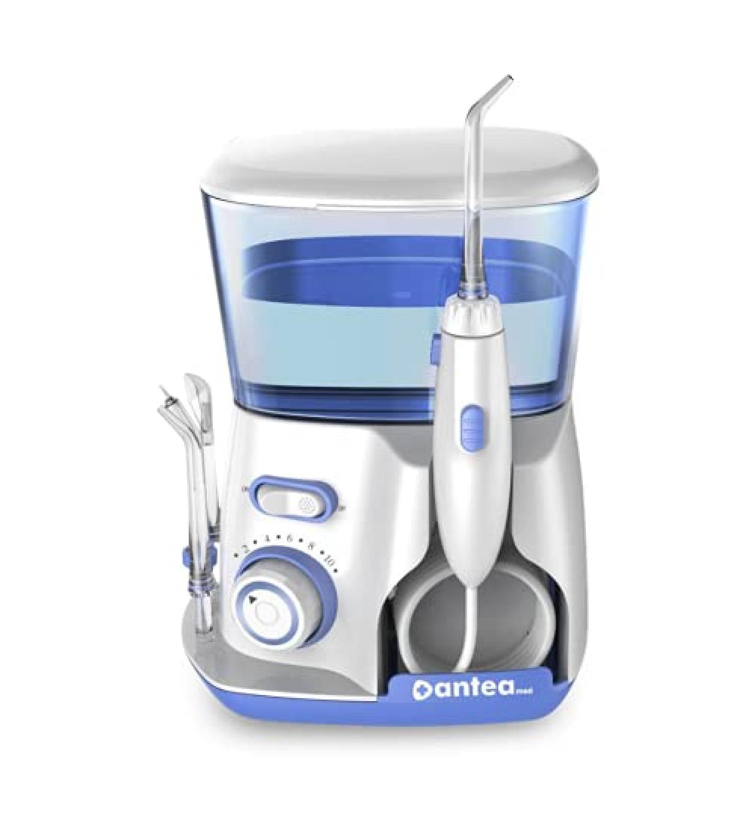 AnteaJET Water Jet - 10 Settings 3 Nozzles & Spa Pocket Tongue Cleaner for Ultimate Oral Hygiene - Buy Online on GoSupps.com