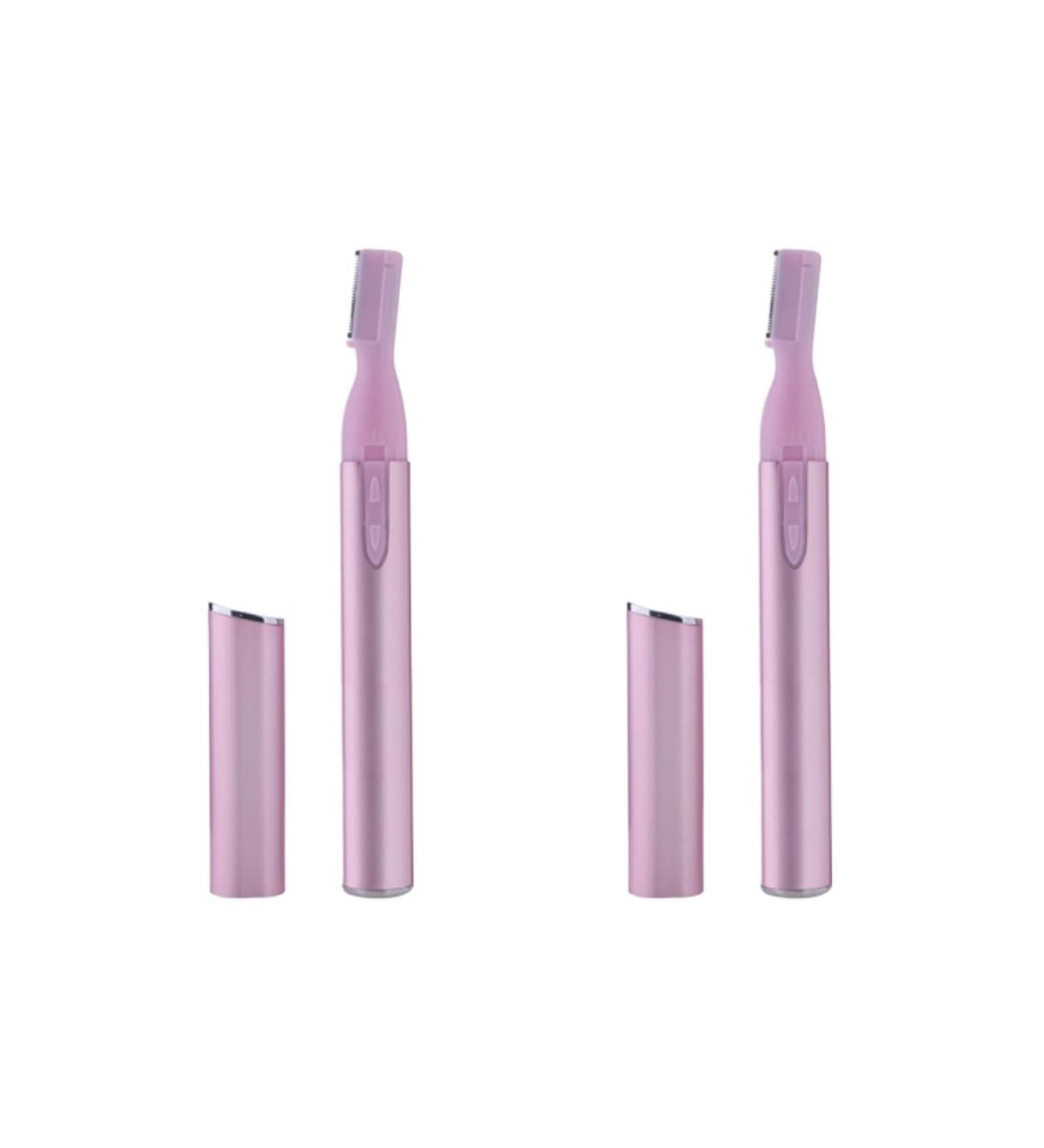 FRCOLOR Eyebrow Shaper Razor Set - 2pcs Electric Eyebrow Trimmer & Hair Remover for Men & Women - Perfect Eyebrow Makeup Tool - 13x1.4cm - Buy Online on GoSupps.com