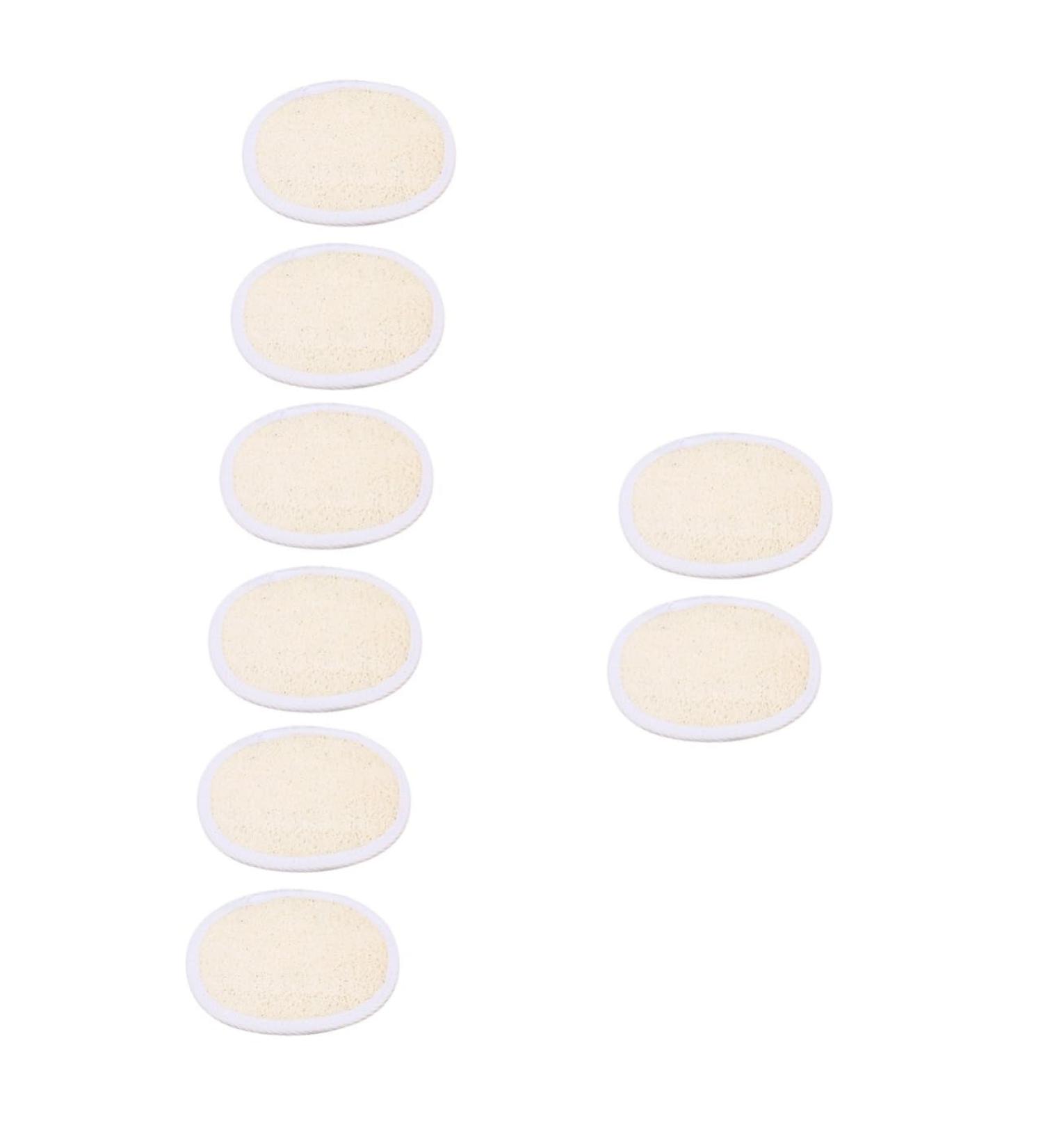 8 Pcs Natural Loofah Exfoliating Pads & Bath Towels | Shower Scrubber & Lanyard Bath Ball Massage - Buy Online on GoSupps.com