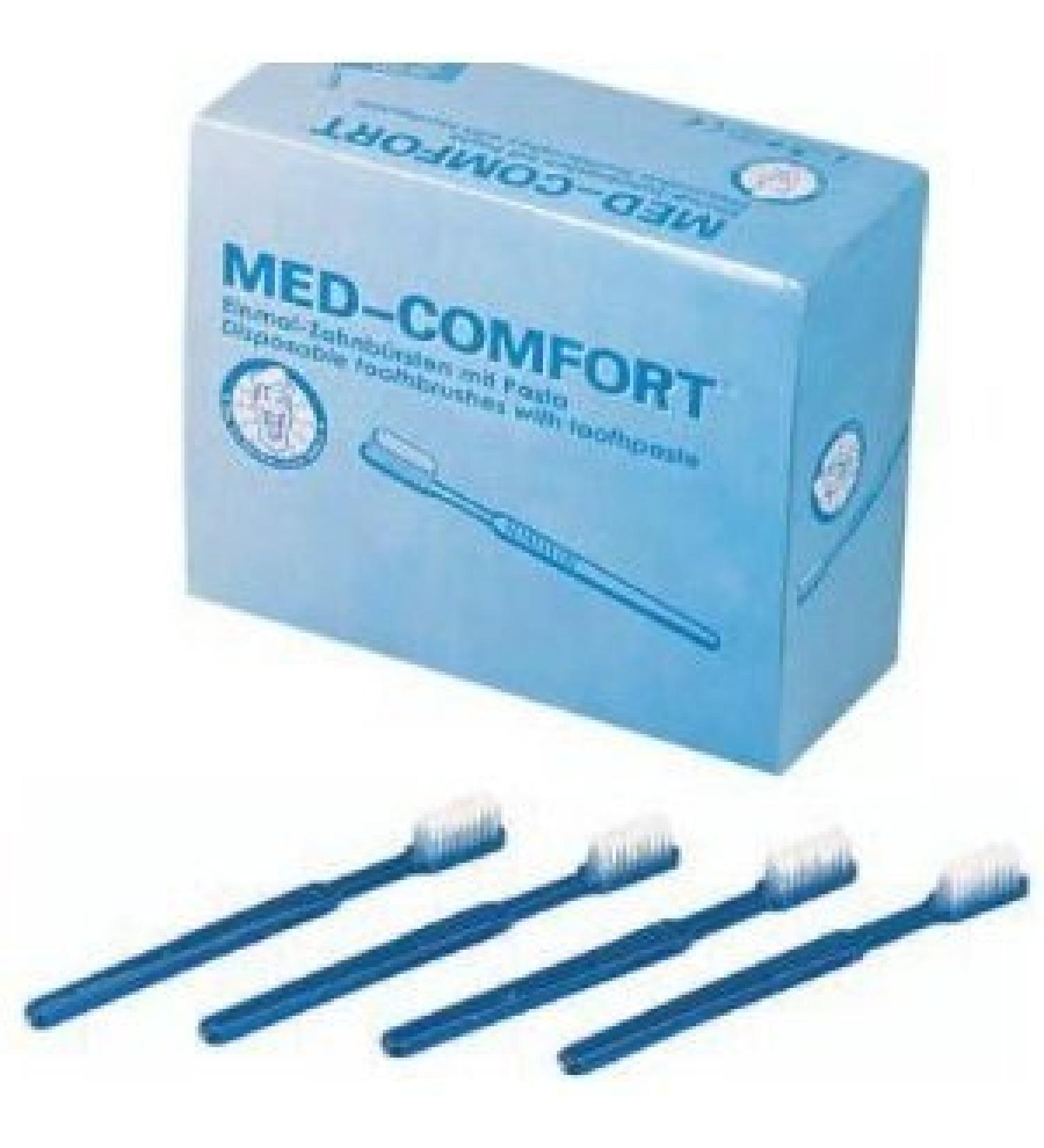 20 pieces of disposable toothbrushes Med Comfort with paste
