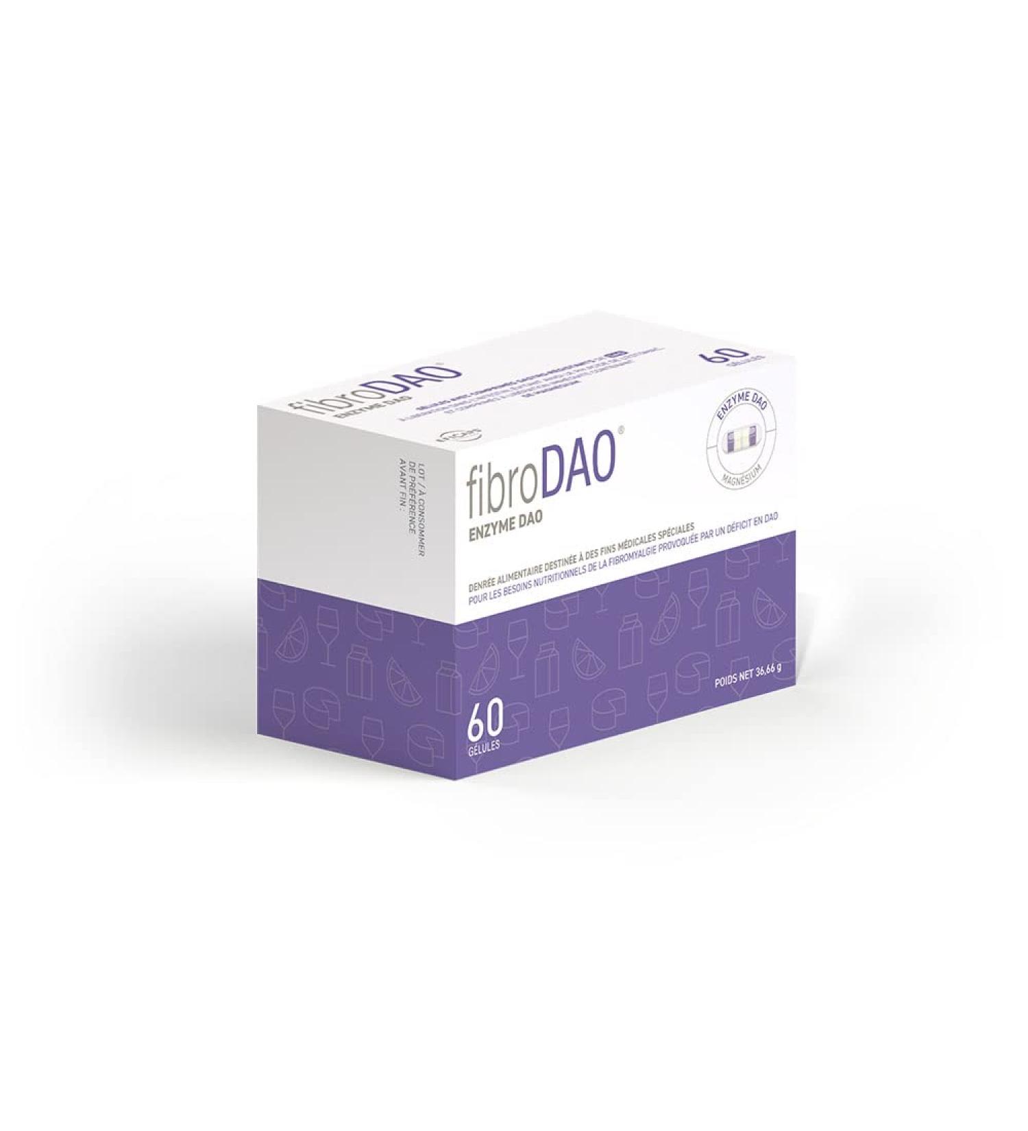 fibroDAO - Management of fibromyalgia caused by CAD deficiency/histamine intolerance - 60 EFICAPS capsules with gastro-resistant tablets - DAO enzyme and magnesium - Buy Online on GoSupps.com
