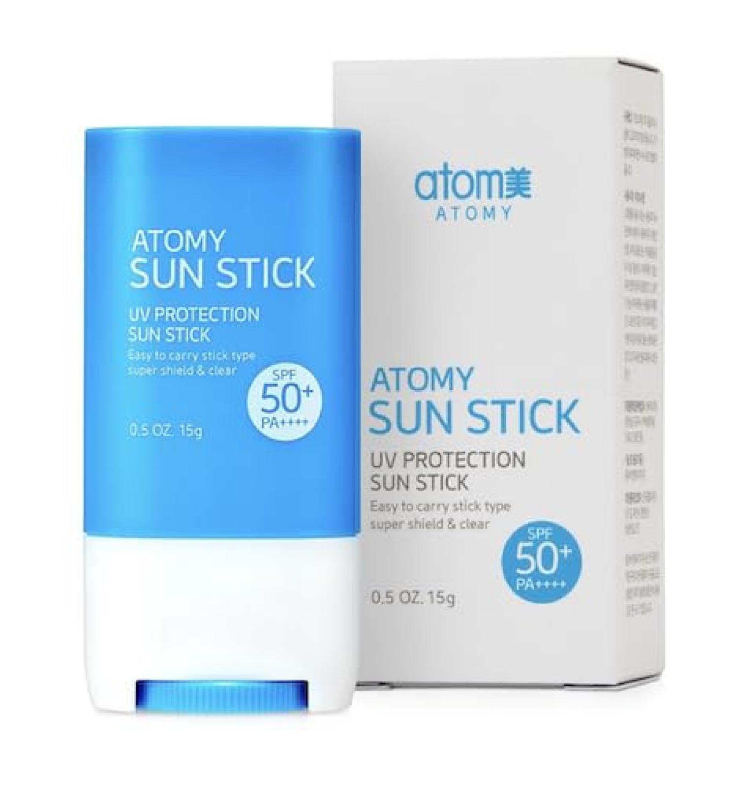 Clear UV Protection Sun Stick SPF 50+ PA++++ Non-Greasy Matte Finish Portable Stick Type for Face & Neck Lightweight Skincare Balm 15g