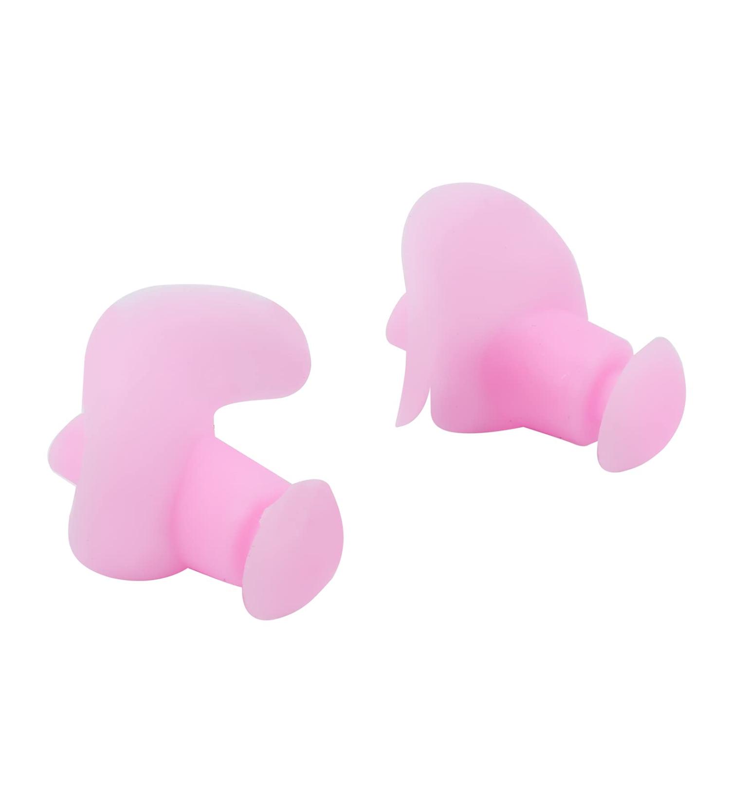 Soft Gel Swimming Ear Plugs - Reusable Silicone for Kids & Adults | Comfortable Bulk Pink Ear Plugs for Showering Bathing & Snorkeling - Buy Online on GoSupps.com