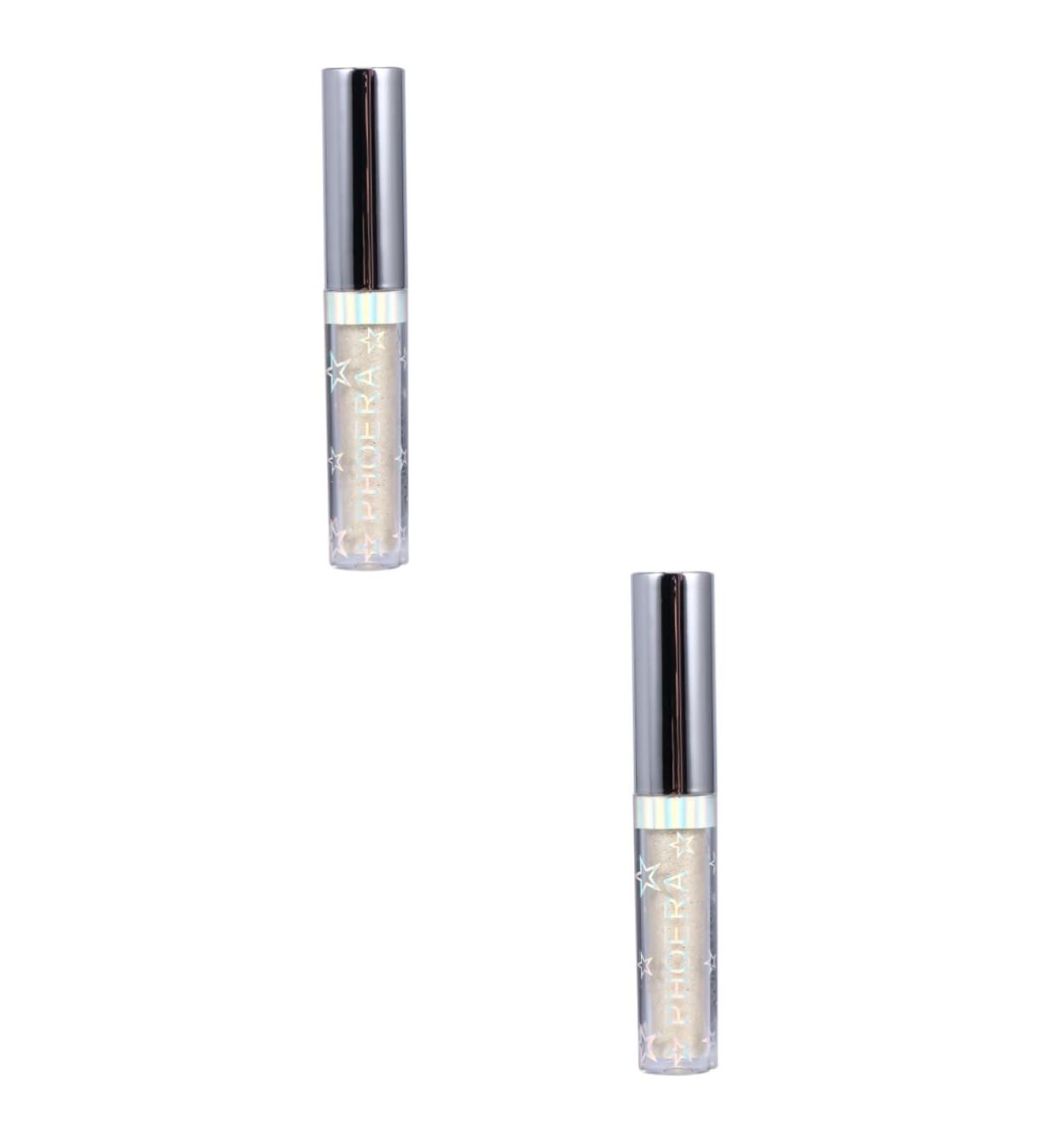 NOLITOY 2pcs Eyeshadow Glitter Eyeliner Sparkling Eyeliner Glow Eye Powder Women Makeup Eye Shadow Symphony 1 count (Pack of 1) Goldenx2pcs - Buy Online on GoSupps.com