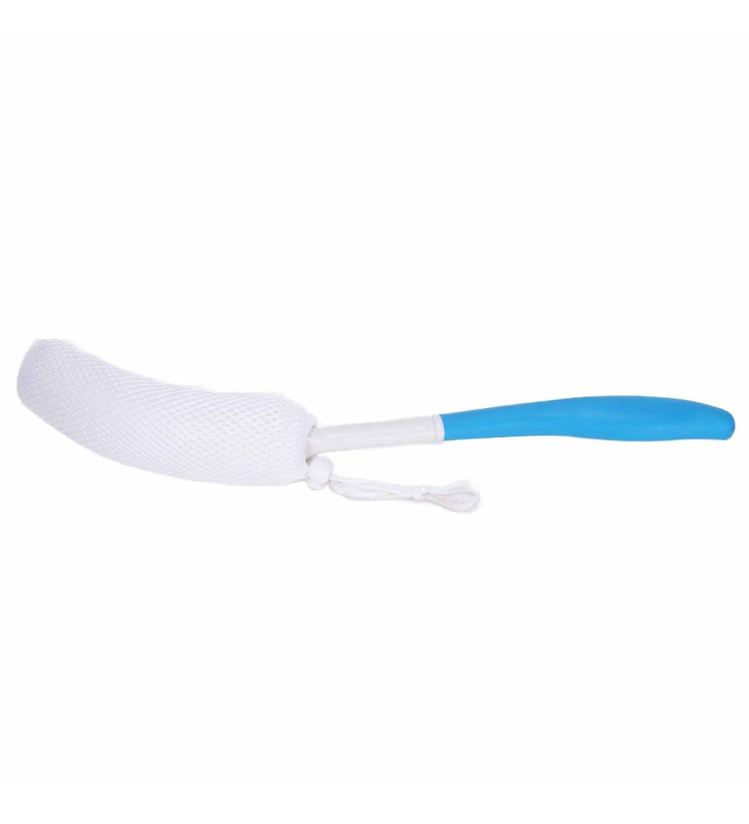 Shop Long Curved Handle Shower Brush | Soft Sponge Body Cleaning & Peeling | Smooth Skin Back Brush - International Shipping Available - Buy Online on GoSupps.com