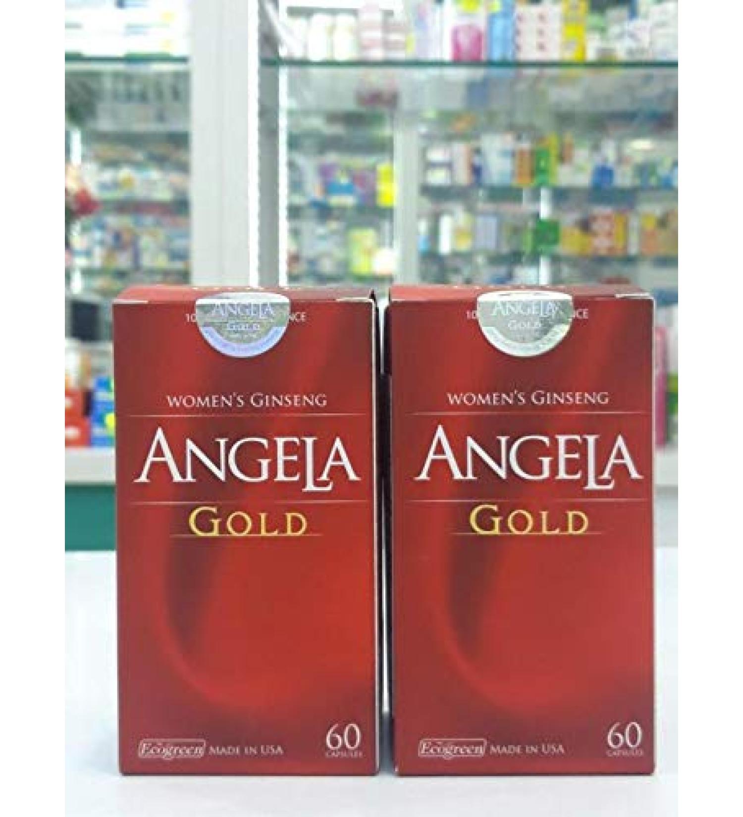 02 Boxs*60 Capsules - Angela Gold Women's Ginseng - 100% Natutal - Ship from USA 5-10 Days