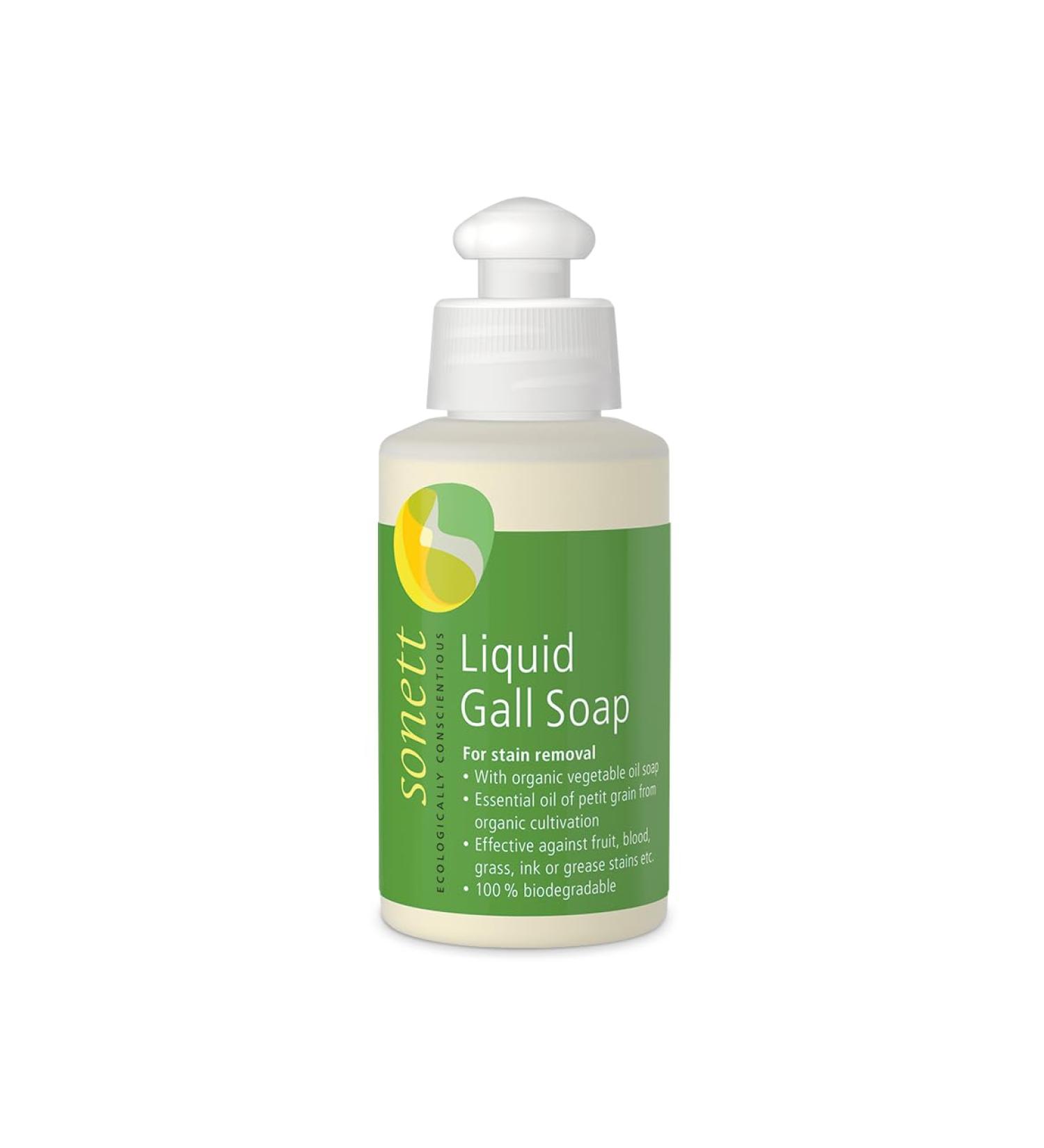 Sonett Organic Traditional Stain Removers Liquid Gall Soap Highly Effective Against Marks Caused By Ink Blood Grease Fruit (10oz Pack of 1)