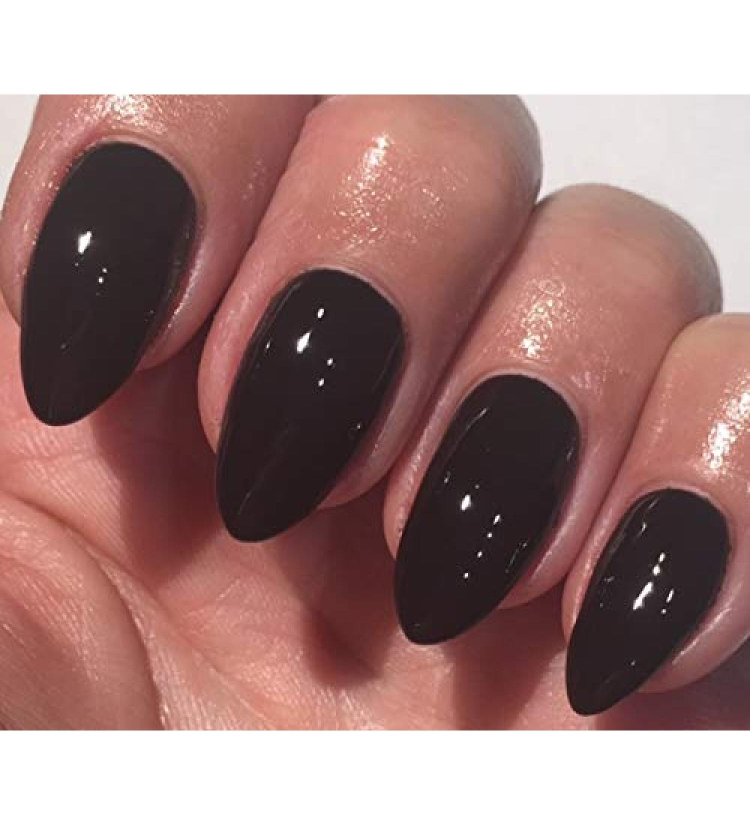 Bluesky BLACK BLACK WITH GLITTER Nail Gel Polish CHOOSE YOUR POPULAR BLACK UV LED Soak Off 10ml (BLACK KNIGHT A21)