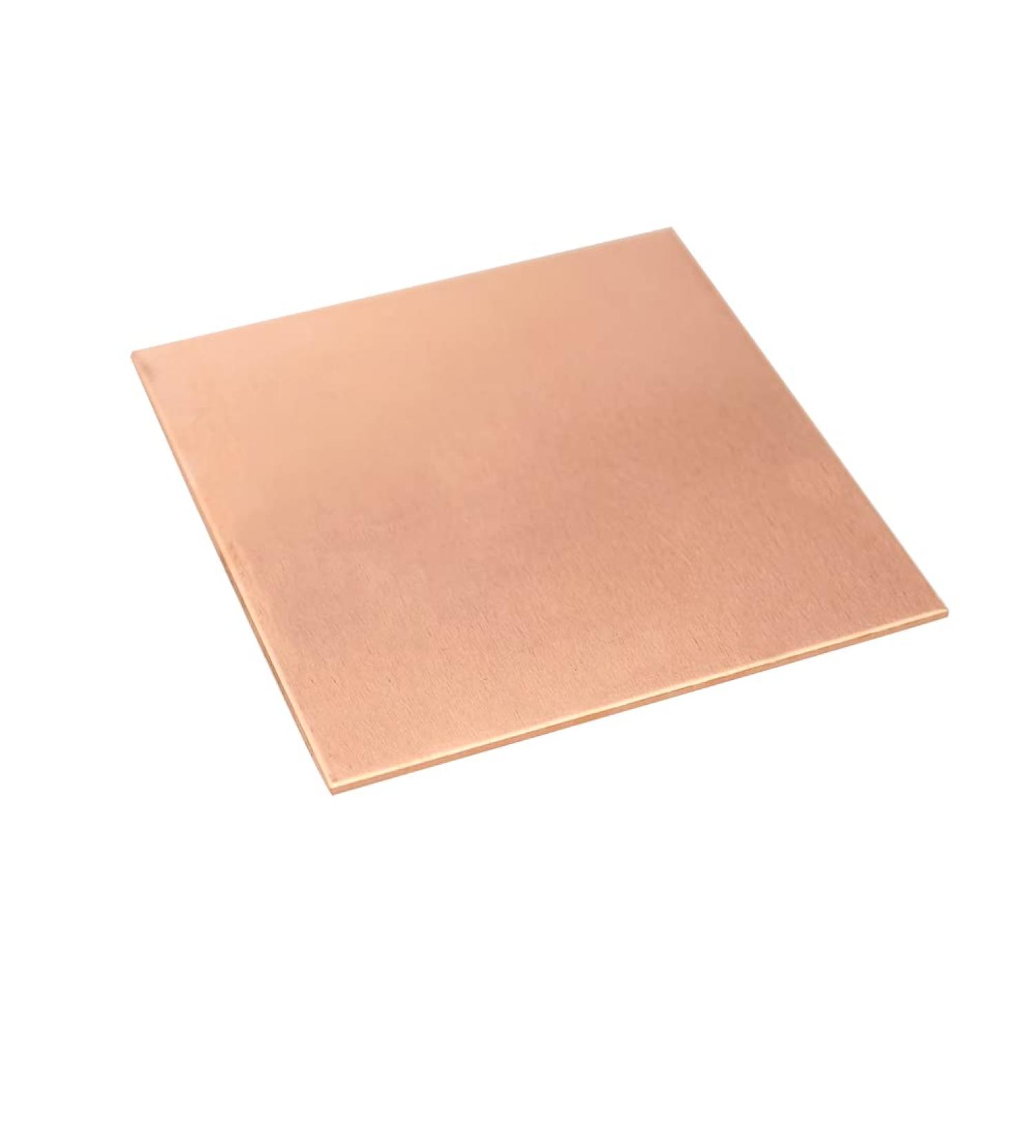 Tynulox 18 Gauge 99.9% Pure Copper Sheet - 1 Pc, 0.04x7.9x7.9 - Copper Plates for Jewelry, Crafts, Electrical Repairs - 18Ga Thickness - Buy Online on GoSupps.com