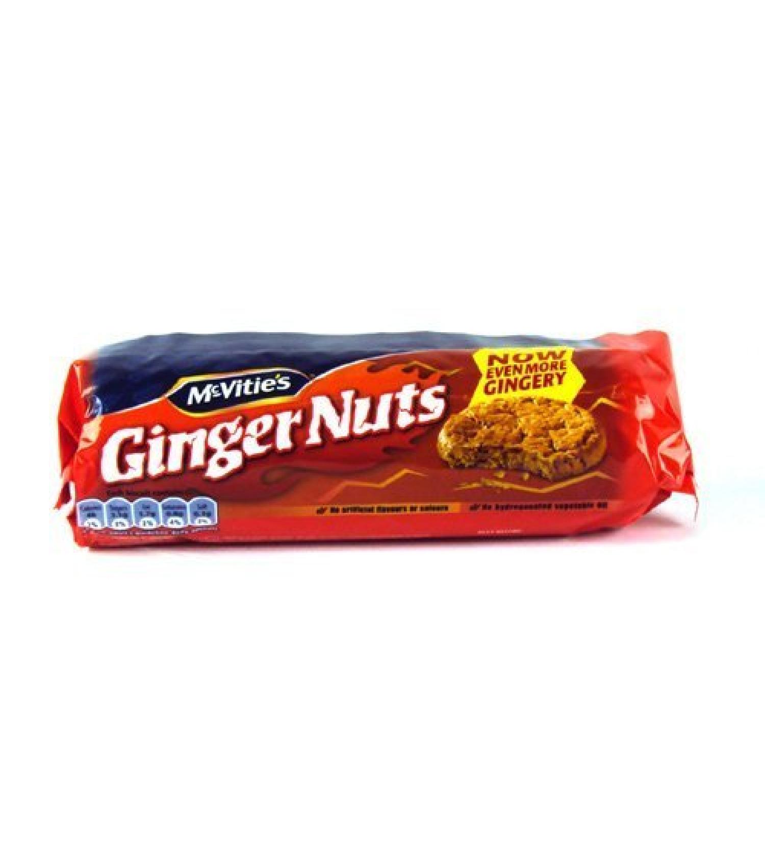 Mcvitie's - Ginger Nuts Ginger Cookies - pack of 3 packs of 250g