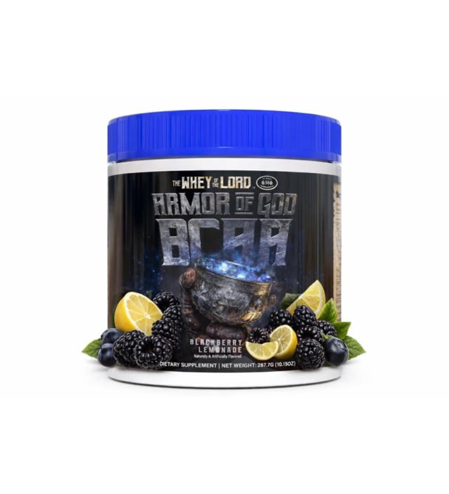 The Whey of The Lord Armor of God BCAA Amino Acid Recovery Supplement Muscle Repair Endurance Hydration Workout Support (BlackBerry Lemonade) - Buy Online on GoSupps.com