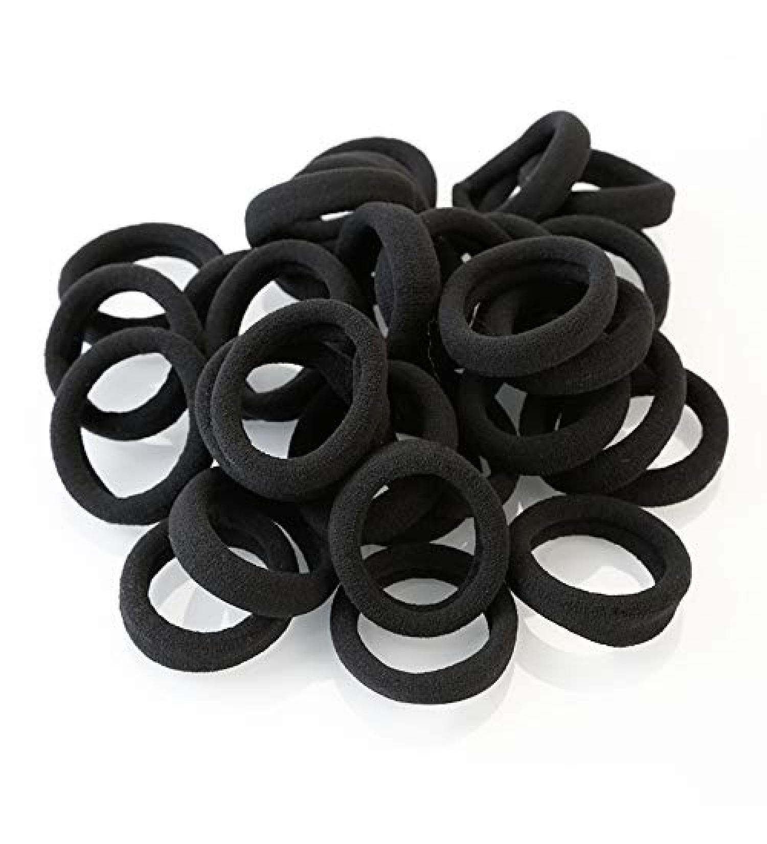 100pcs Black Hair Ties Elastic Bands for Women and Girls - VGAD - Buy Online on GoSupps.com